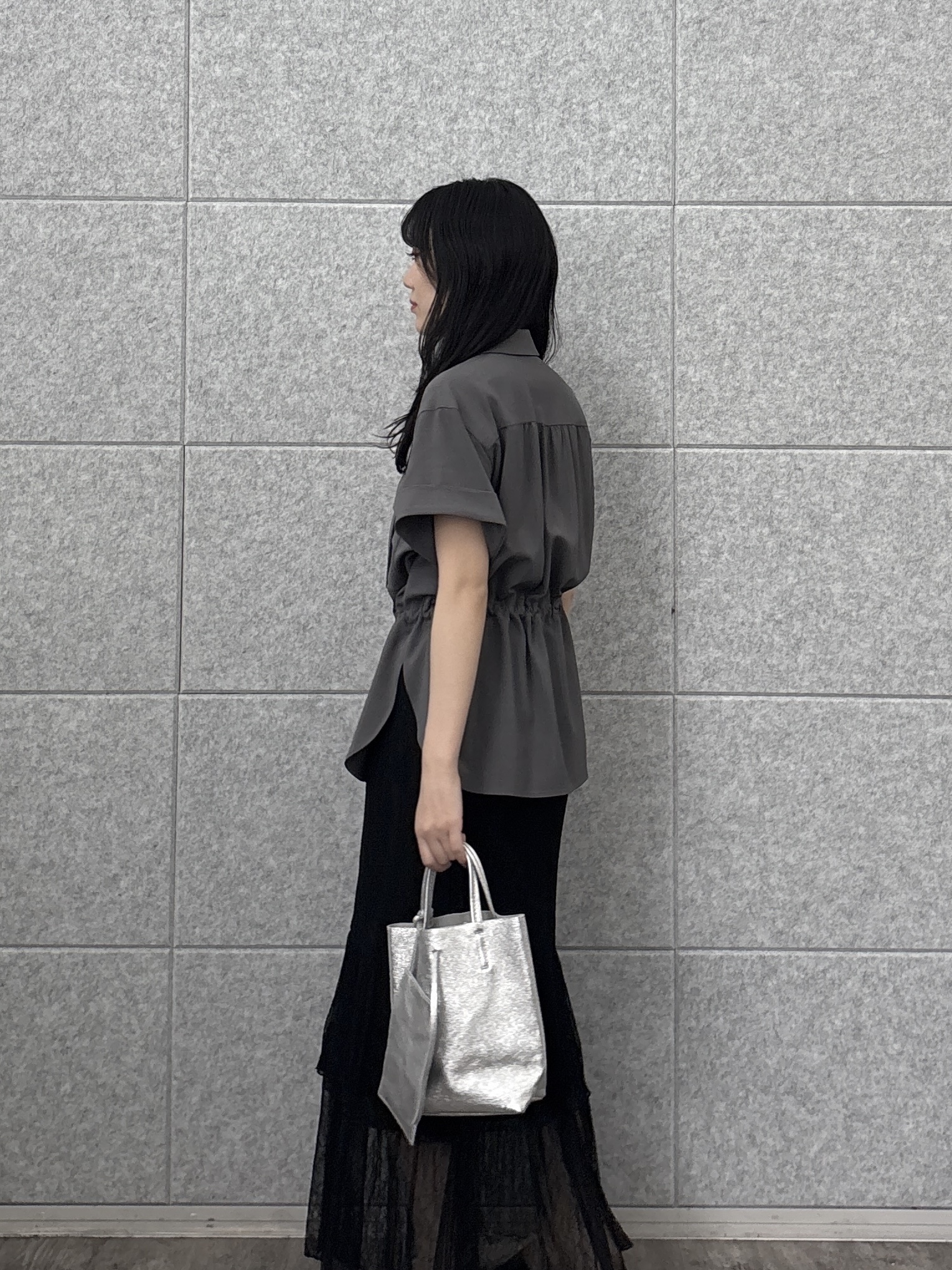rinaさんの「INDIVI｜ロングティアードレーススカート」を使ったコーディネート