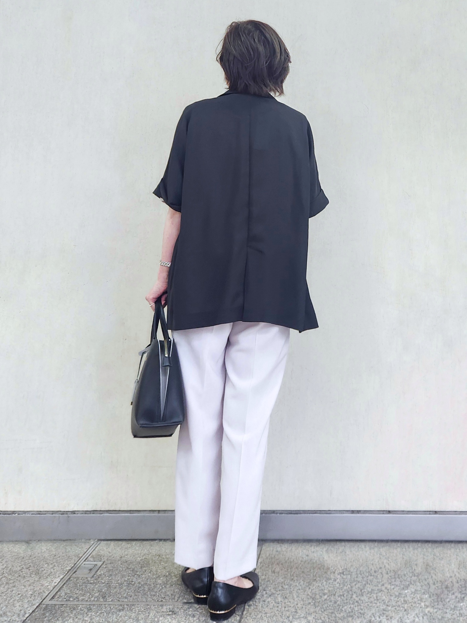milkyさんの「OPAQUE.CLIP｜【接触冷感／吸水速乾／防シワ】リネンライクテーラードジャケット《洗濯機OK》」を使ったコーディネート