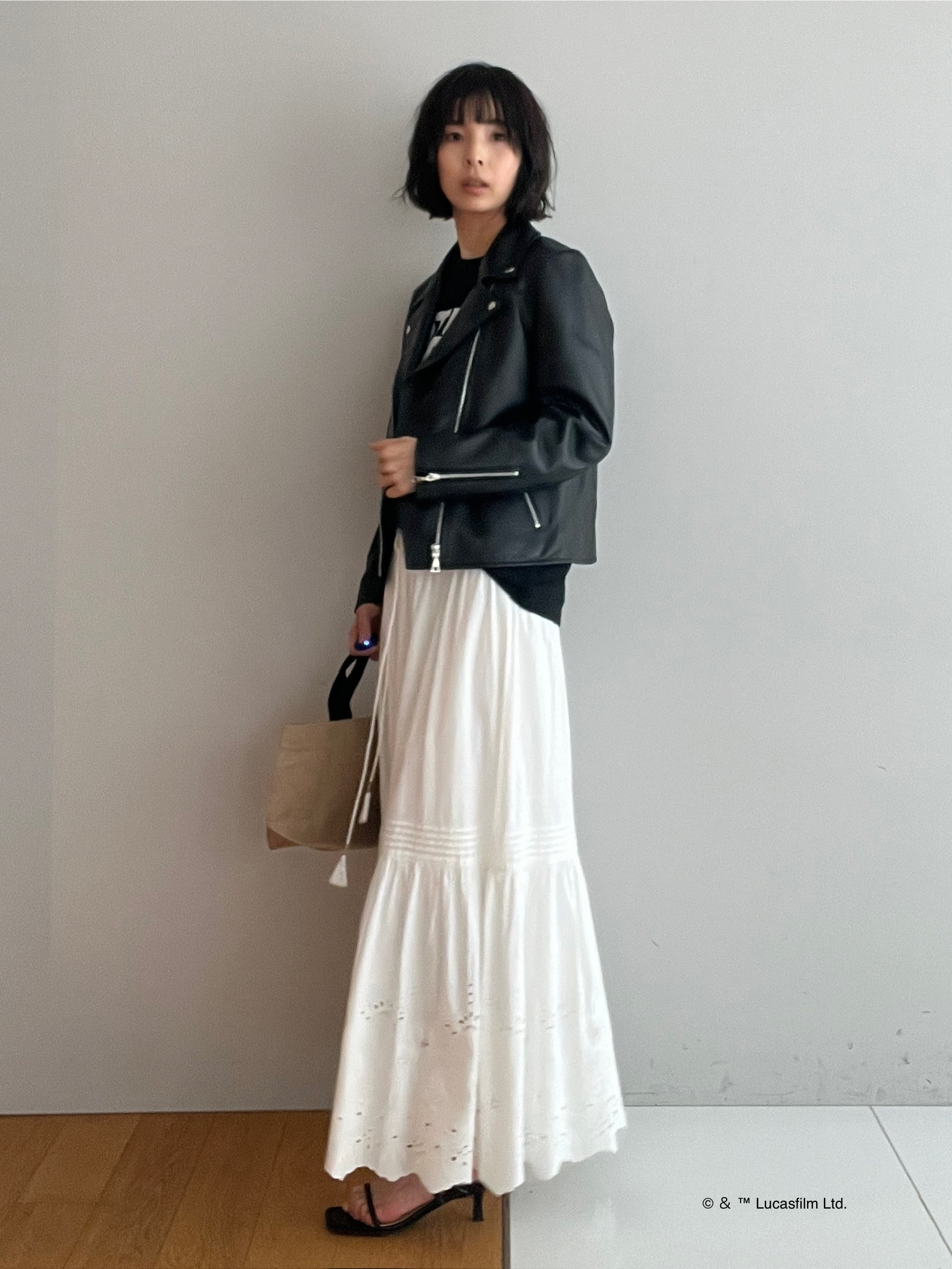 misaさんの「DRESSTERIOR｜【本革】レザーダブルライダース」を使ったコーディネート