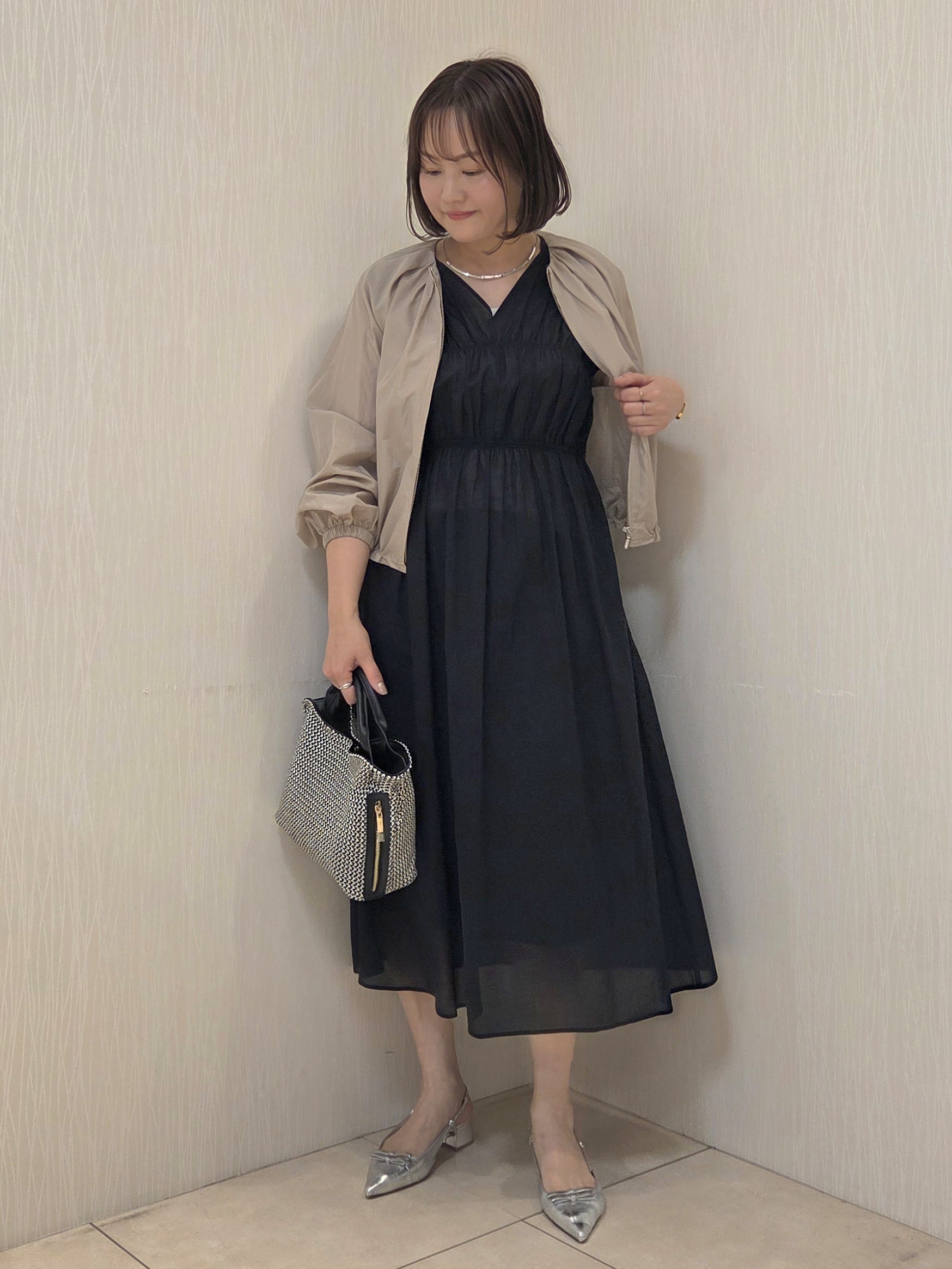 naokoさんの「UNTITLED｜【セットアップ可/はっ水】シャイニータイプライターブルゾン」を使ったコーディネート