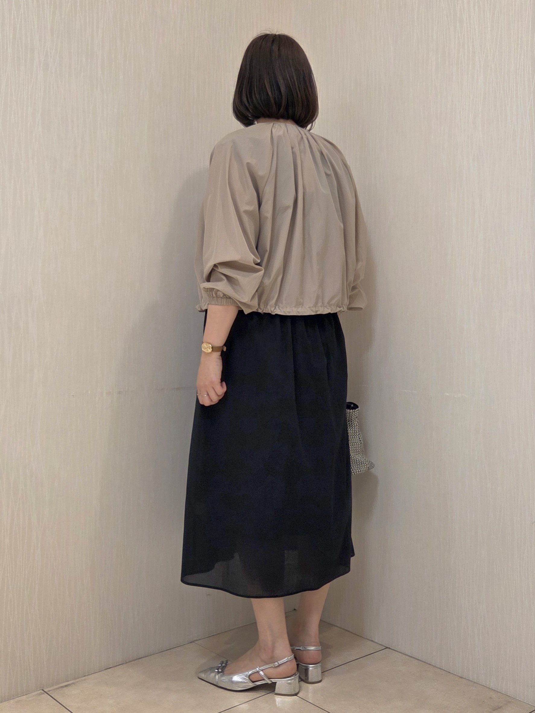 naokoさんの「UNTITLED｜【セットアップ可/はっ水】シャイニータイプライターブルゾン」を使ったコーディネート
