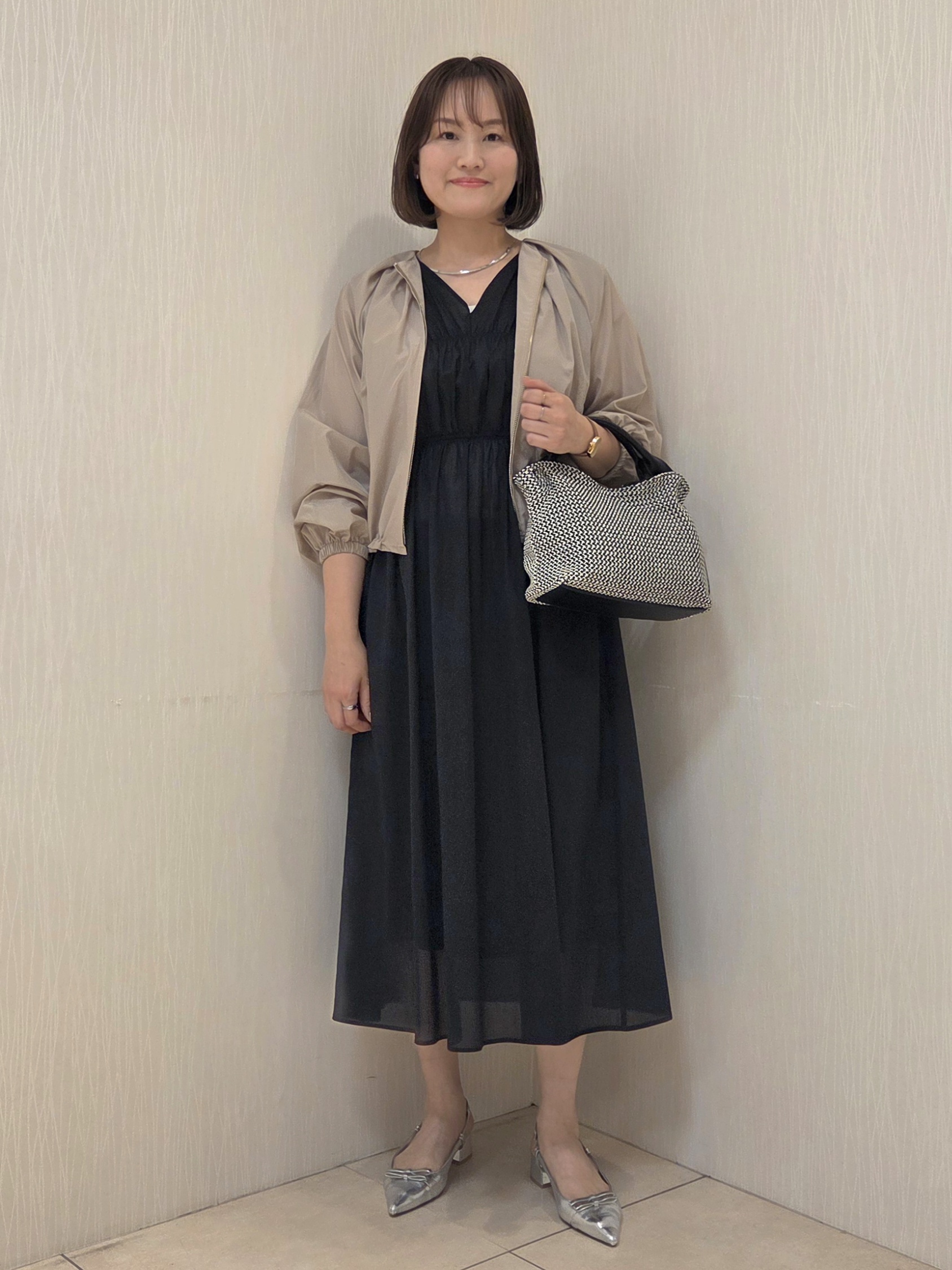 naokoさんの「UNTITLED｜【セットアップ可/はっ水】シャイニータイプライターブルゾン」を使ったコーディネート