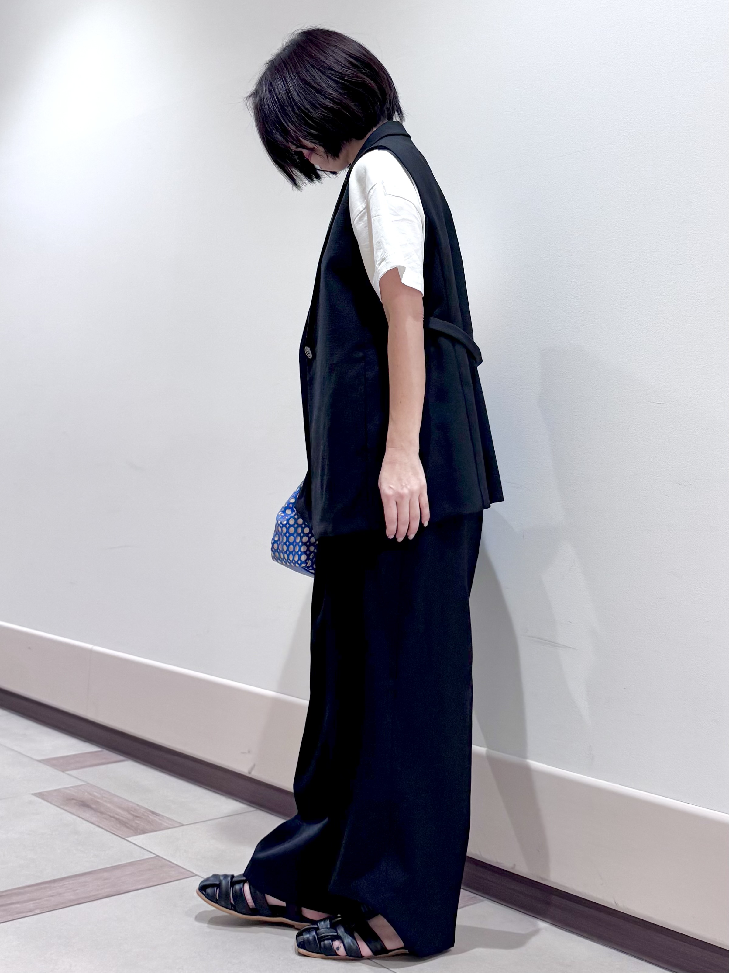 kaeさんの「Reflect｜【セットアップ可】リネンライクジレ」を使ったコーディネート