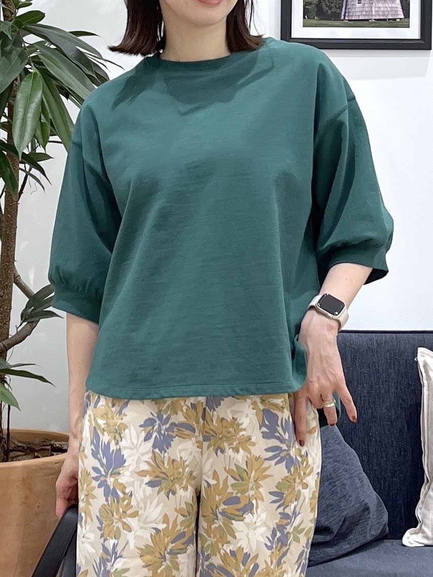 canaさんの「Dessin｜【360度可愛い】バックヘンリーカットソー5分袖」を使ったコーディネート