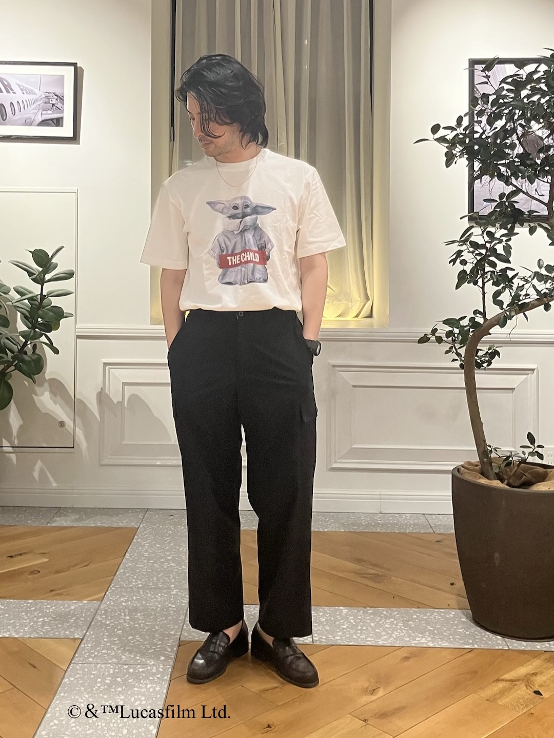 junyaさんの「DRESSTERIOR｜【接触冷感】STAR WARS ストリートTシャツ」を使ったコーディネート