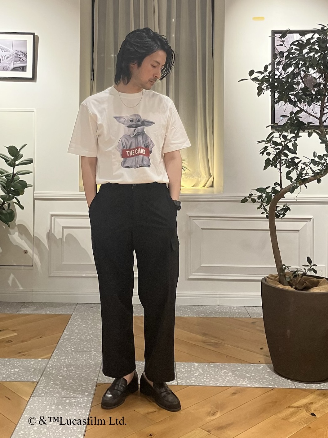 junyaさんの「DRESSTERIOR｜【接触冷感】STAR WARS ストリートTシャツ」を使ったコーディネート