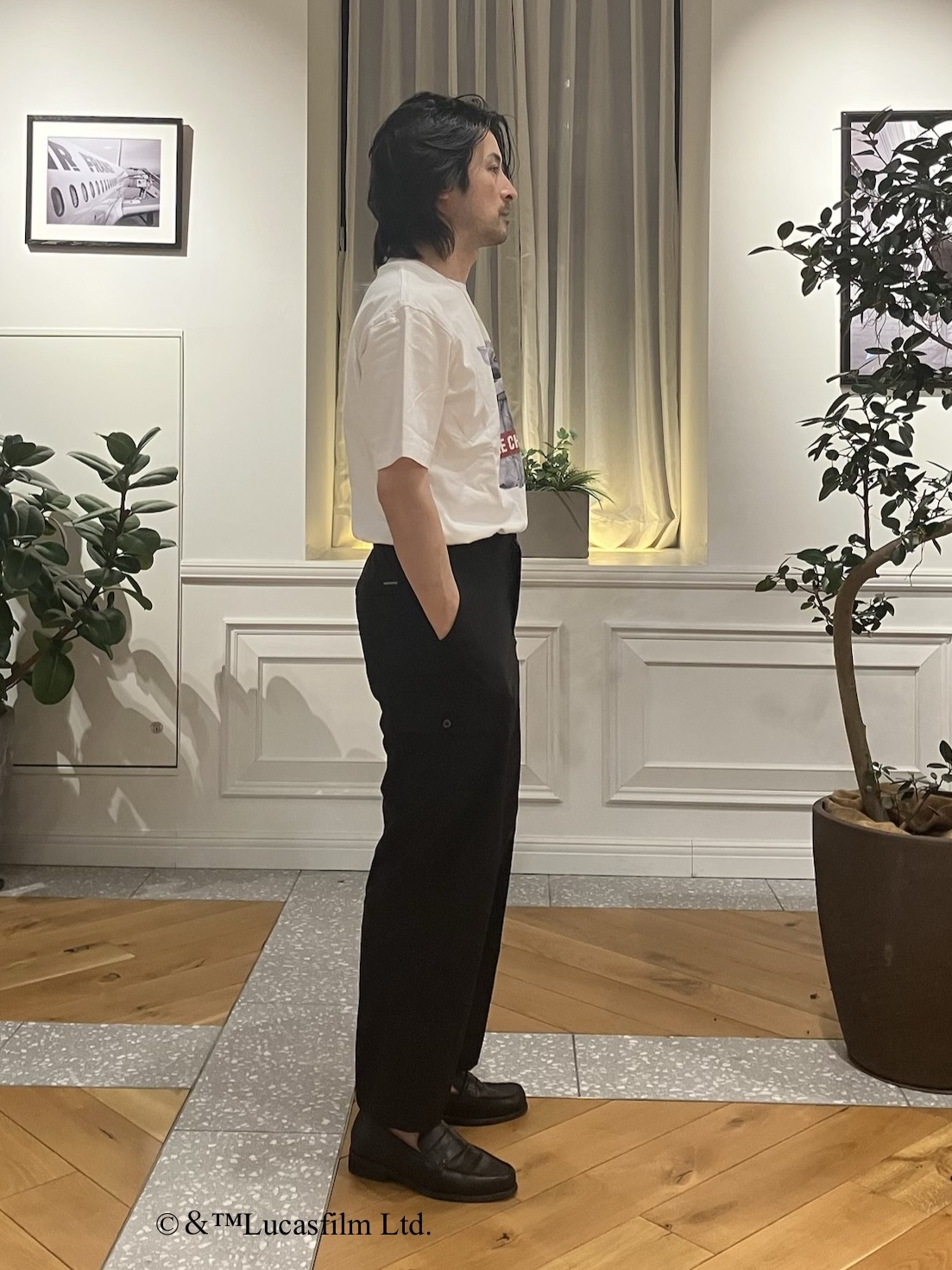 junyaさんの「DRESSTERIOR｜【接触冷感】STAR WARS ストリートTシャツ」を使ったコーディネート