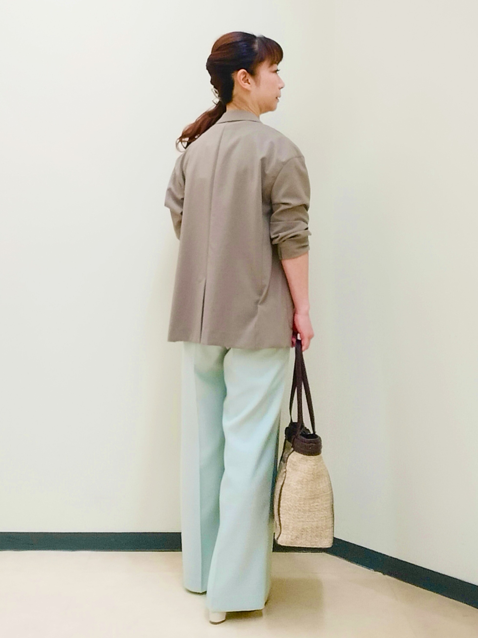花さんの「Reflect｜【SS-4Lサイズ／接触冷感／シワになりにくい】リラクシーテーラードジャケット」を使ったコーディネート