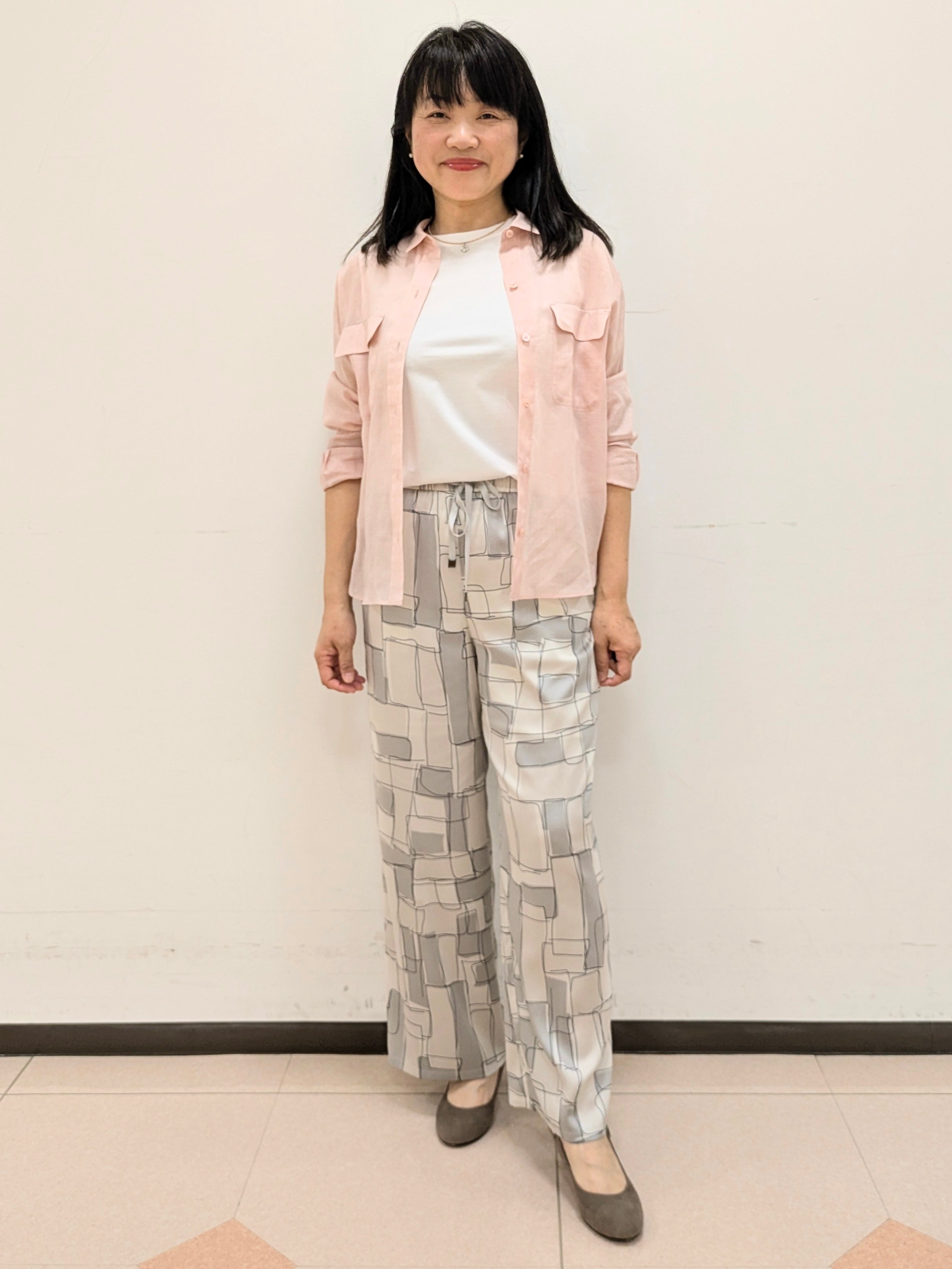 ともさんの「UNTITLED｜【古畑星夏さん着用/接触冷感】ドライタッチシャツ」を使ったコーディネート