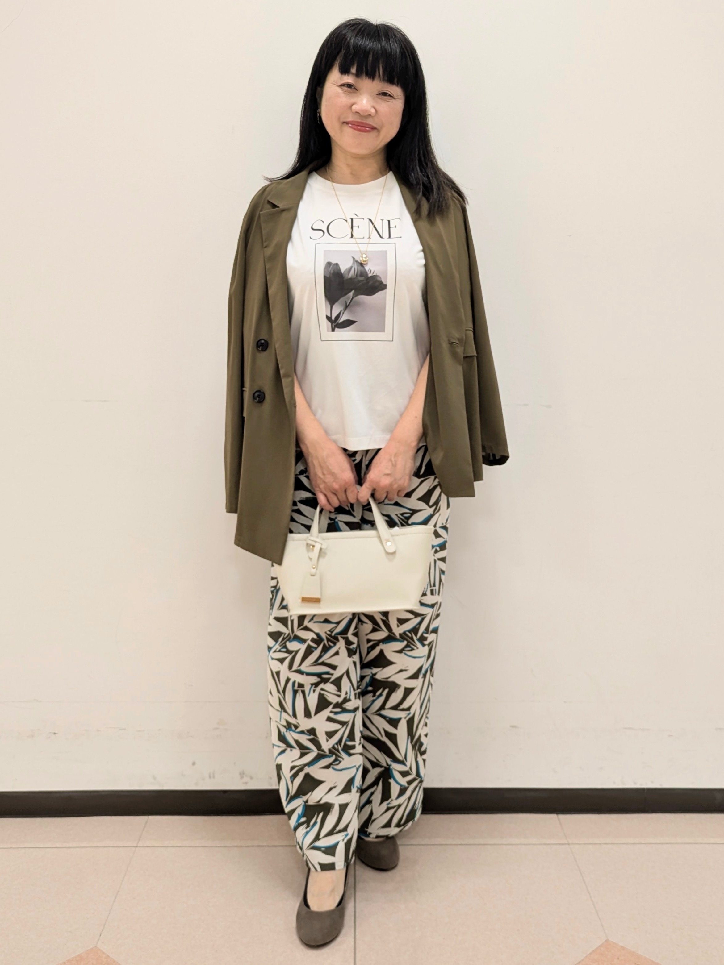 ともさんの「UNTITLED｜【セットアップ可/接触冷感/通気性】ドライシアーダブルジャケット」を使ったコーディネート