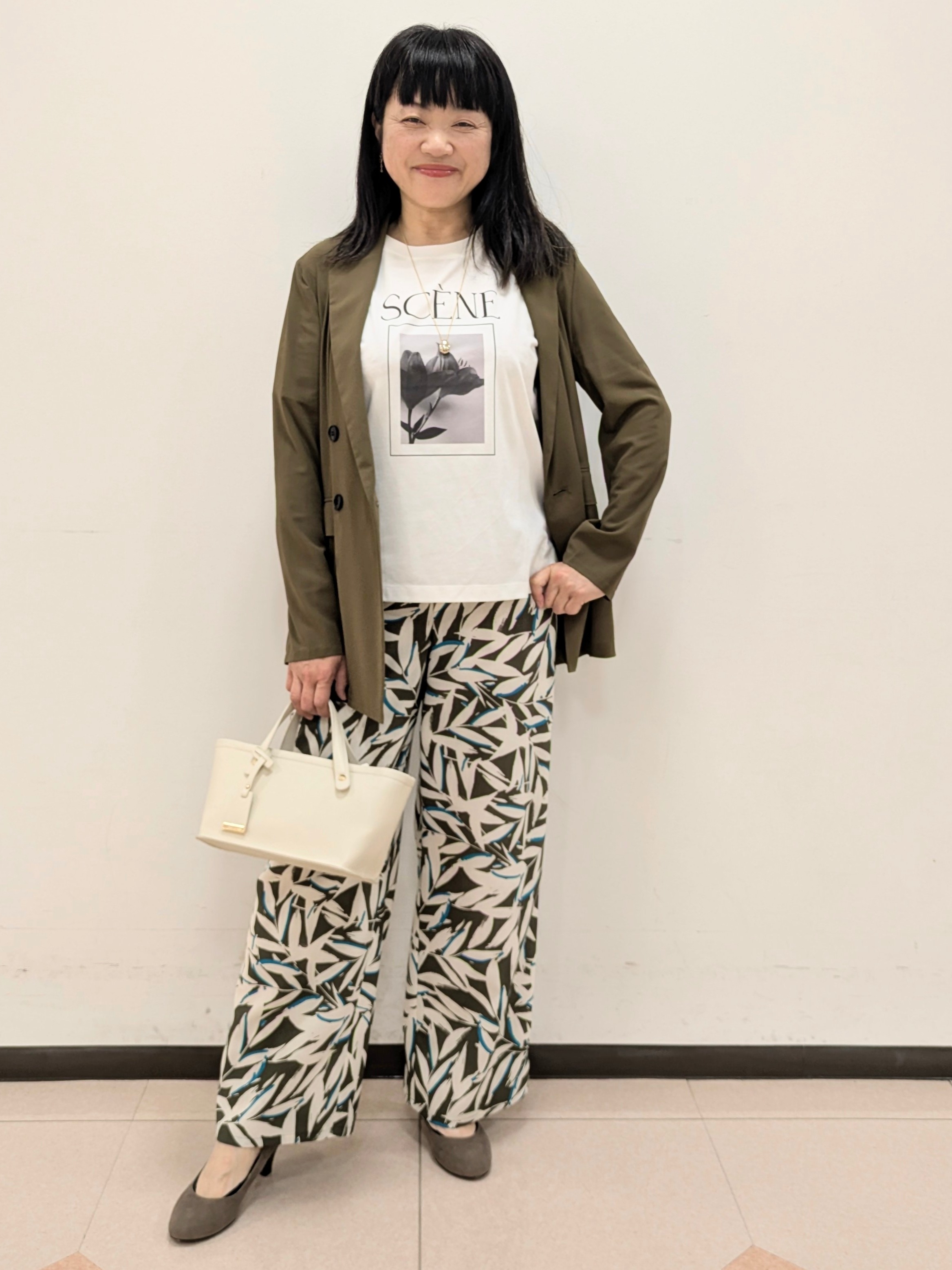ともさんの「UNTITLED｜【セットアップ可/接触冷感/通気性】ドライシアーダブルジャケット」を使ったコーディネート