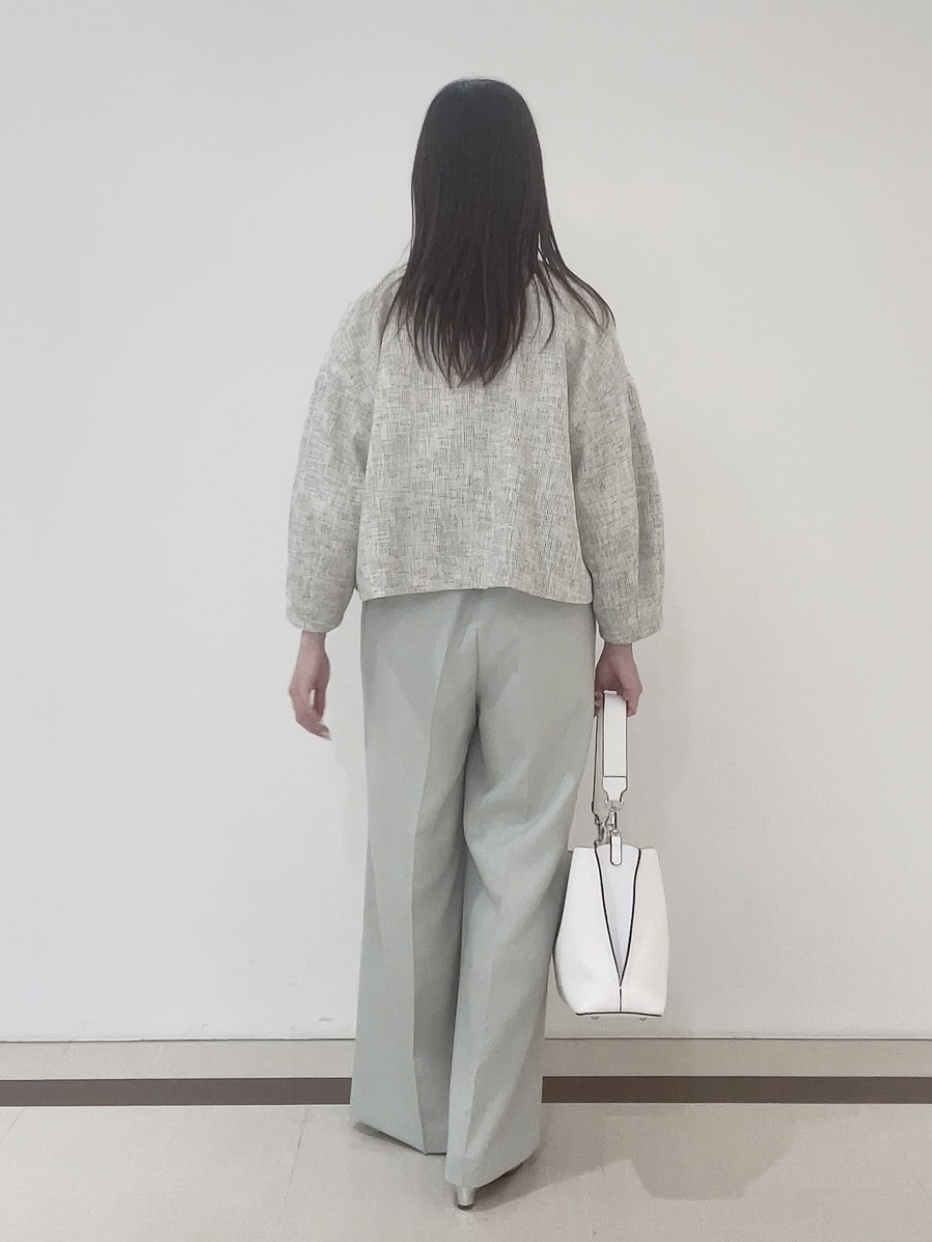 yukaさんの「Reflect｜【セットアップ可】ツイードノーカラージャケット」を使ったコーディネート