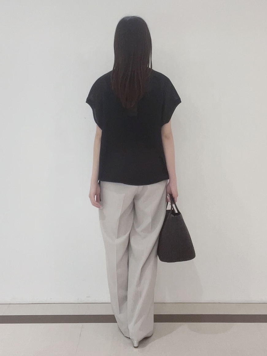 yukaさんの「Reflect｜【レイヤードにおすすめ◎】畦編みフレンチスリーブトップス」を使ったコーディネート