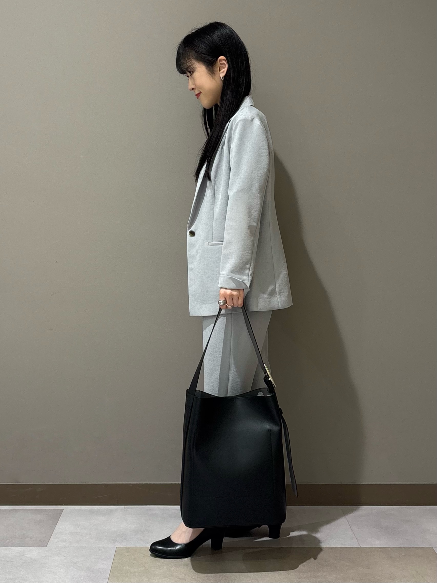 KEIKOさんの「INDIVI｜【洗える／UVケア／麻調】シングルジャケット」を使ったコーディネート