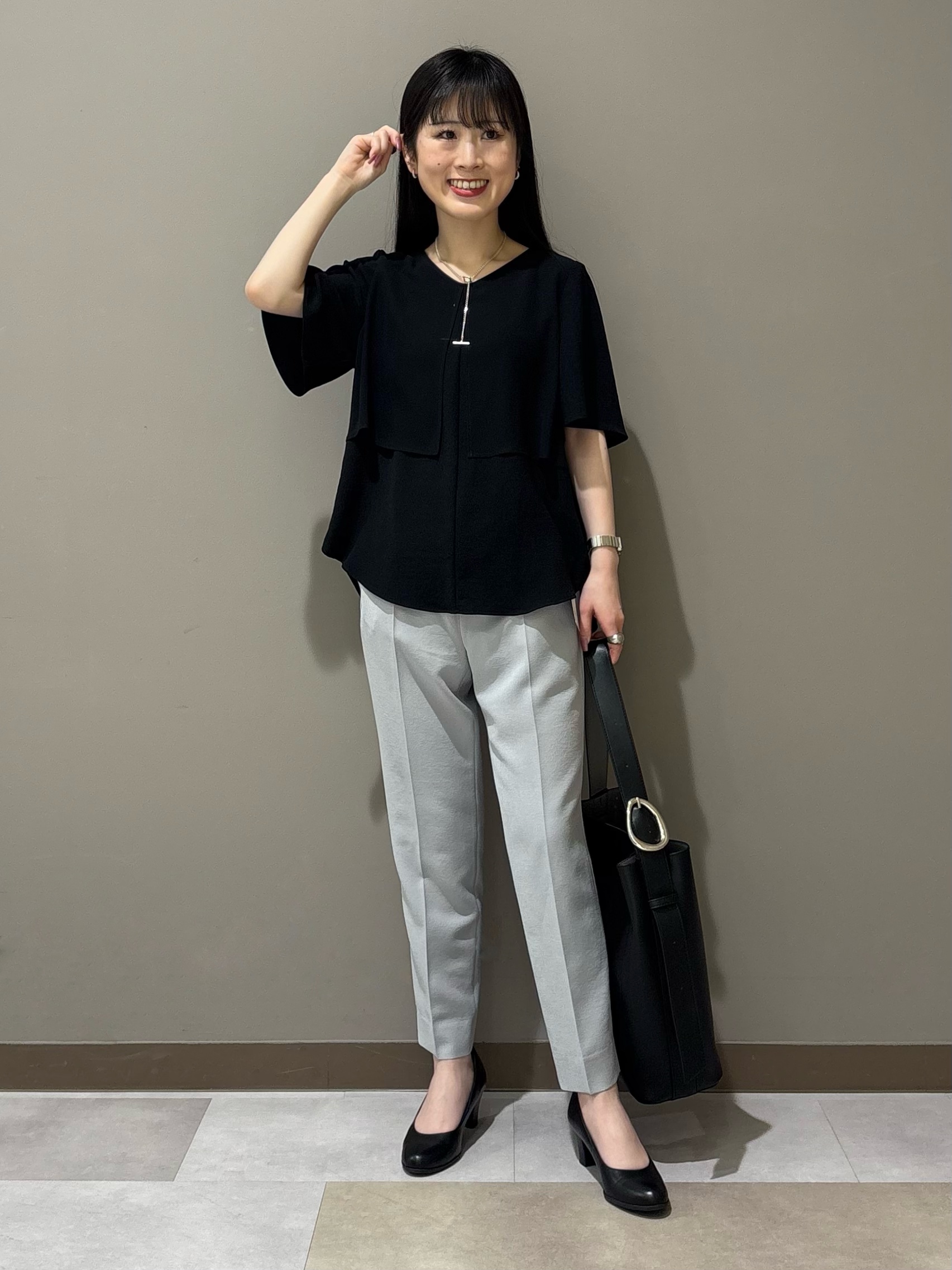 KEIKOさんの「INDIVI｜【洗える／UVケア／麻調】シングルジャケット」を使ったコーディネート