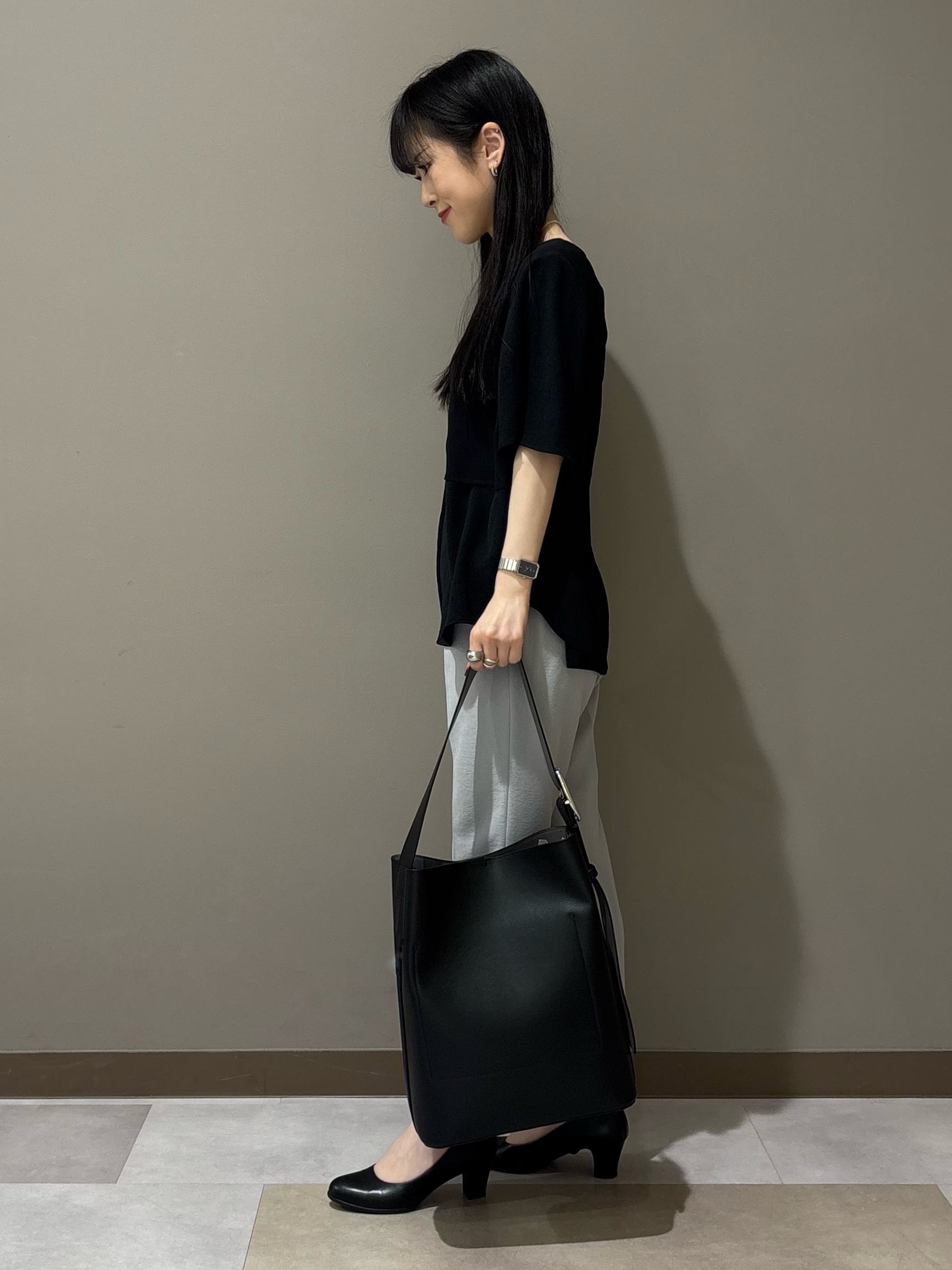 KEIKOさんの「INDIVI｜【洗える／UVケア／麻調】シングルジャケット」を使ったコーディネート