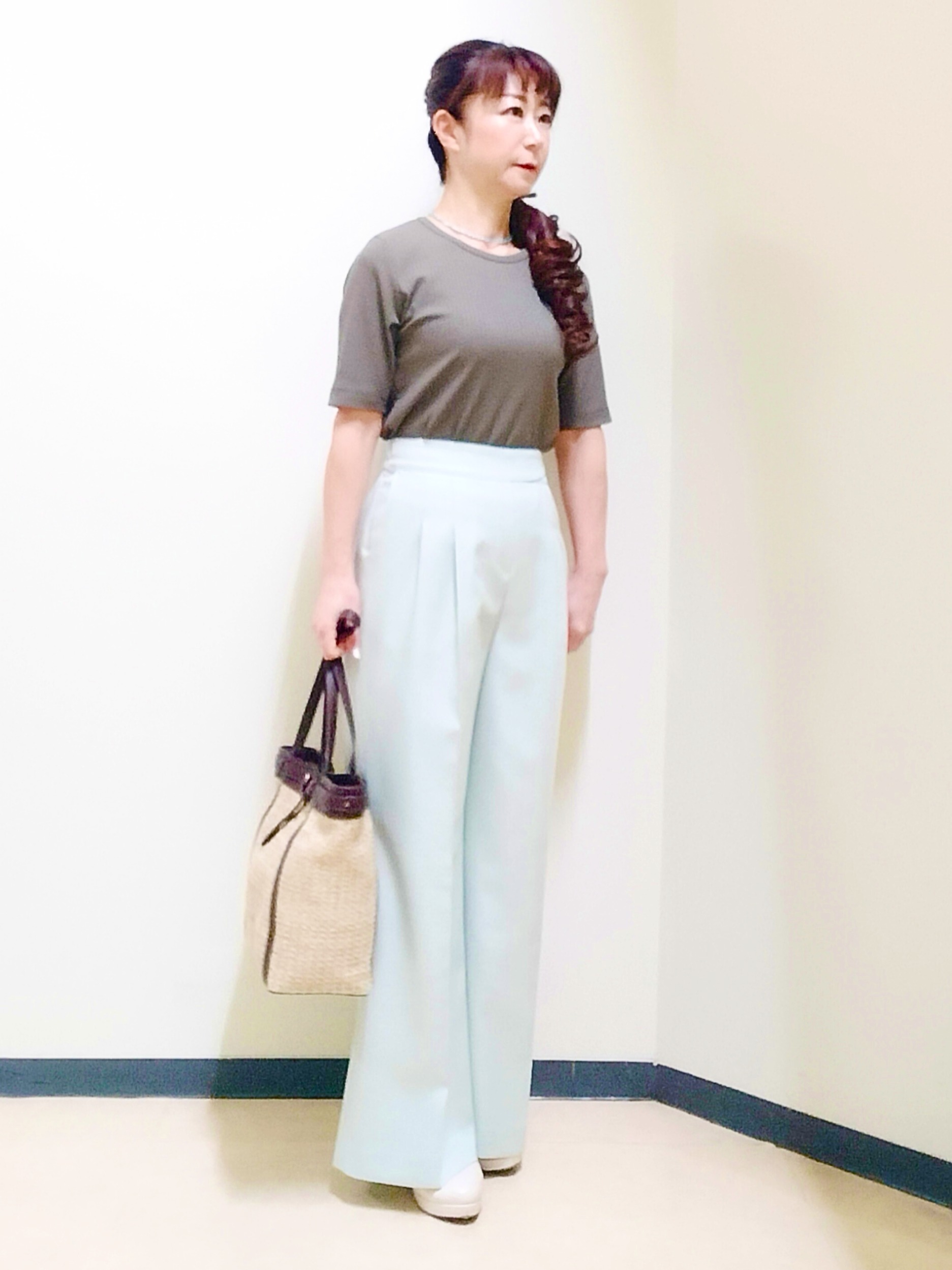 花さんの「Reflect｜【SS-4Lサイズ／接触冷感／シワになりにくい】リラクシーテーラードジャケット」を使ったコーディネート