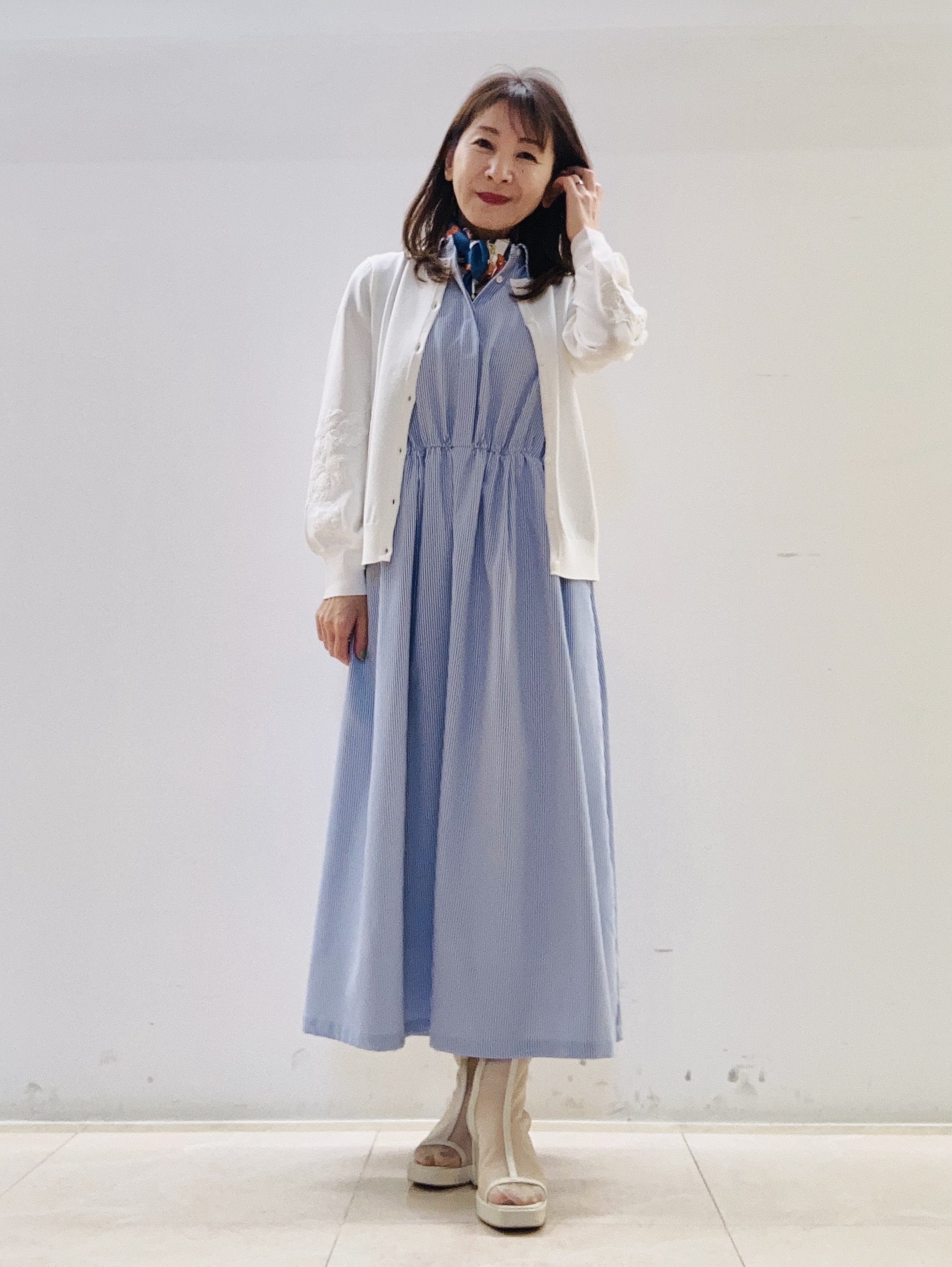 kurodaさんの「Reflect｜フレンチスリーブシャツワンピース」を使ったコーディネート