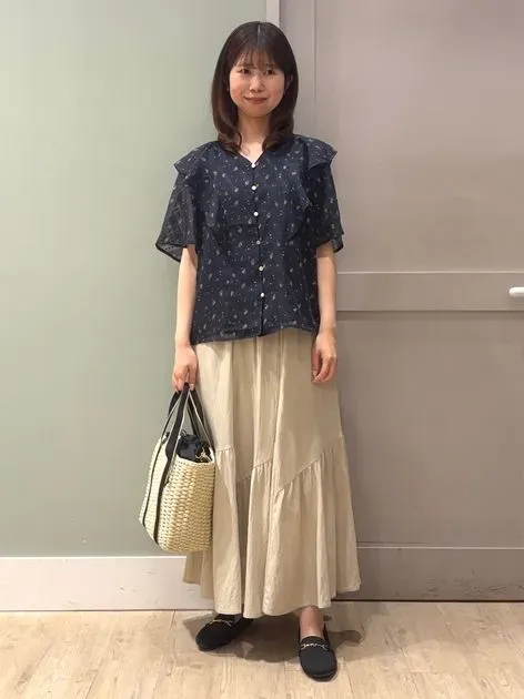 人気急上昇！【貴島明日香さん着用】軽やかにゆれる、ティアード