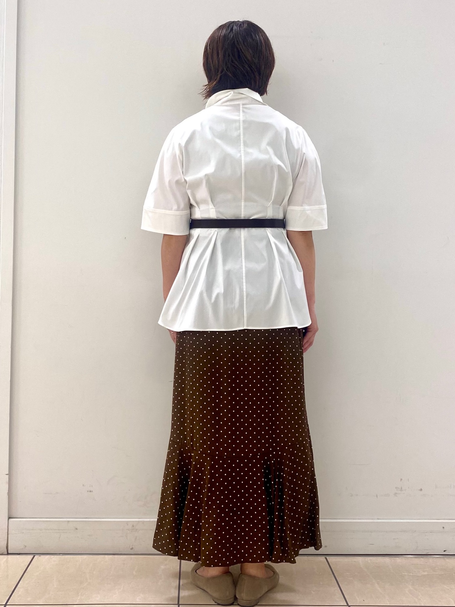 ksmさんの「Reflect｜ボリュームスリーブシャツブラウス」を使ったコーディネート