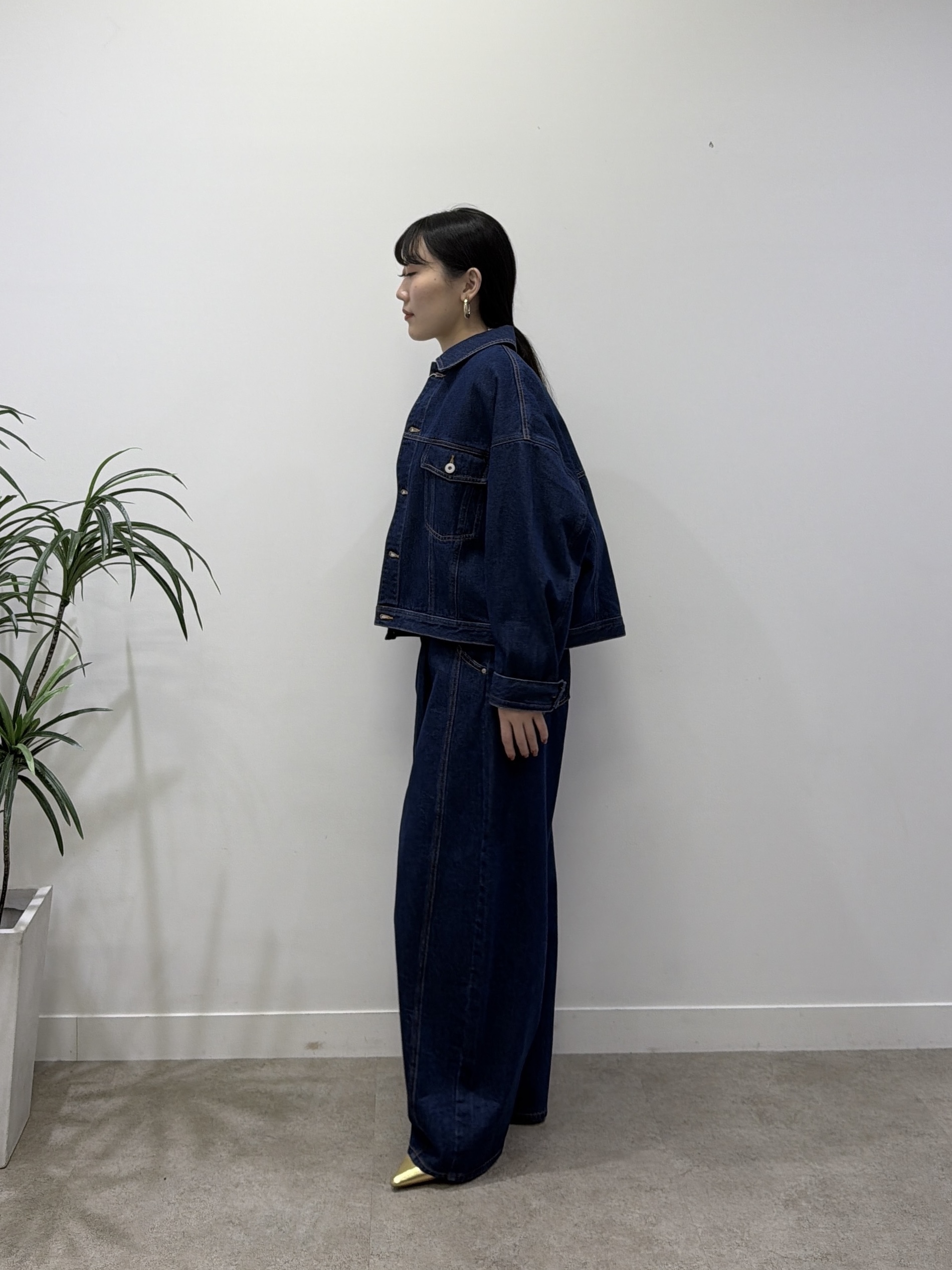 rinaさんの「INDIVI｜タイプライターパフショルシャツ」を使ったコーディネート