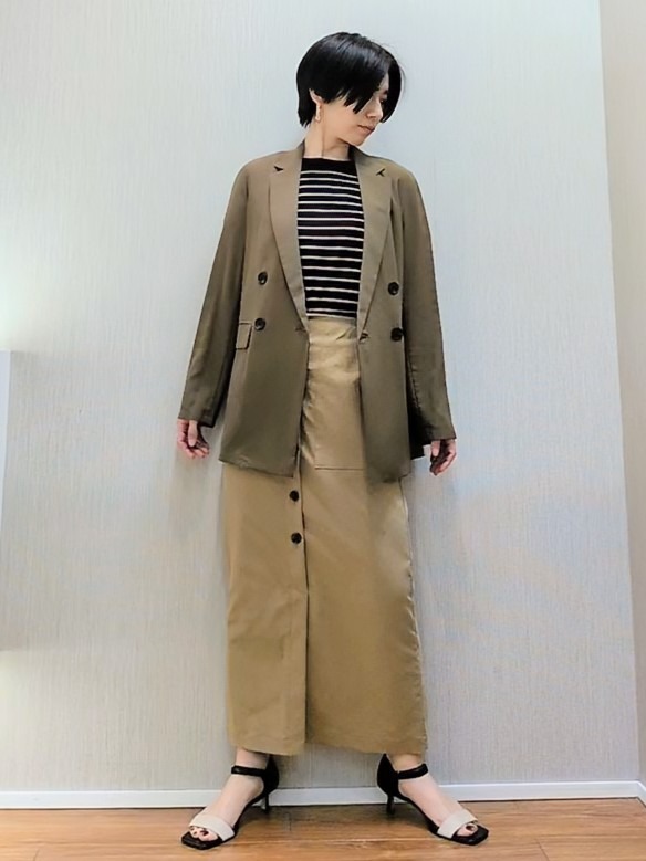 ミズタさんの「UNTITLED｜【セットアップ可/接触冷感/通気性】ドライシアーダブルジャケット」を使ったコーディネート