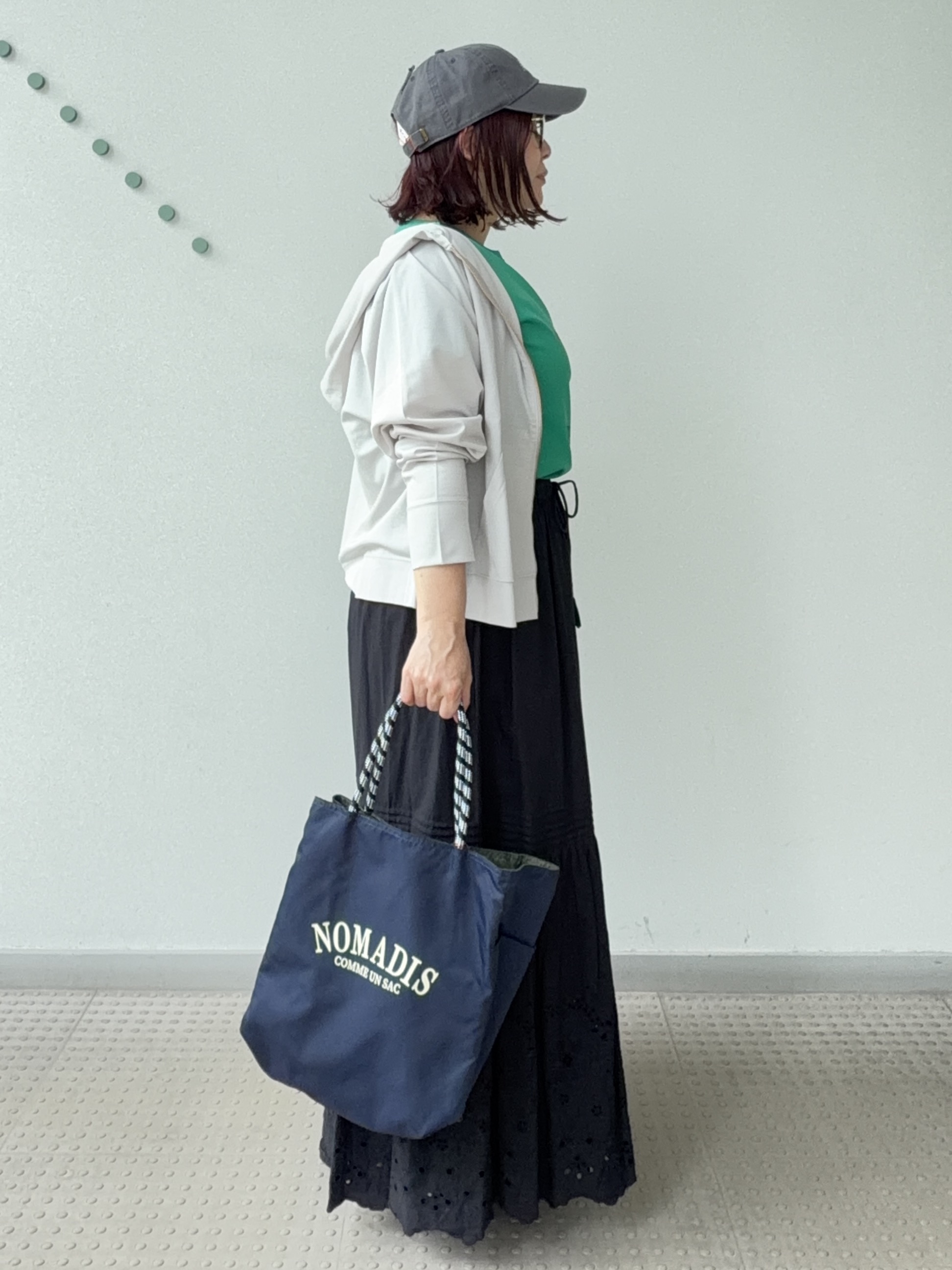 Asamiさんの「DRESSTERIOR｜【接触冷感／抗菌防臭／消臭】アイスクリアコットン ピストルラビットT」を使ったコーディネート