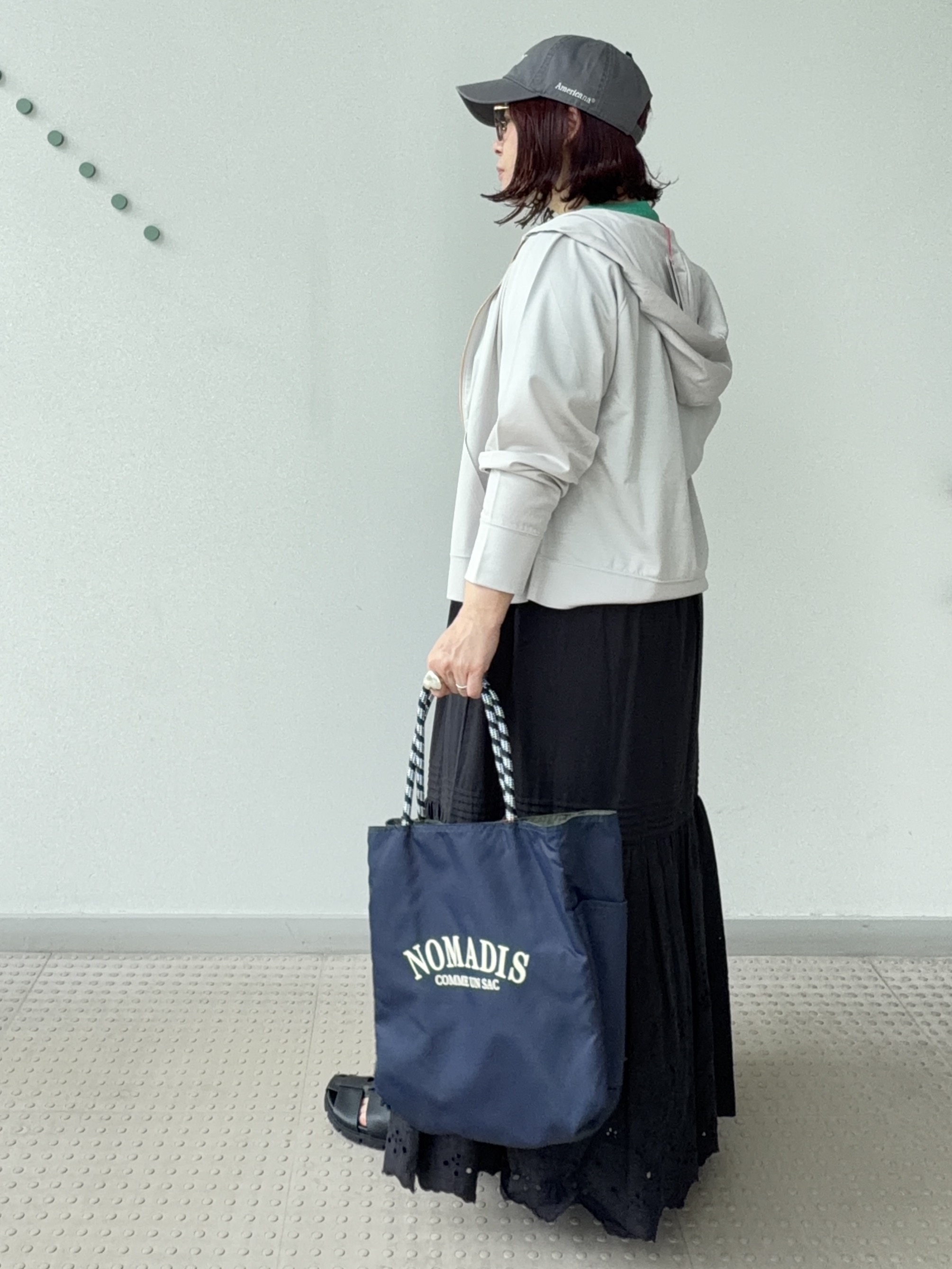 Asamiさんの「DRESSTERIOR｜【接触冷感／抗菌防臭／消臭】アイスクリアコットン ピストルラビットT」を使ったコーディネート