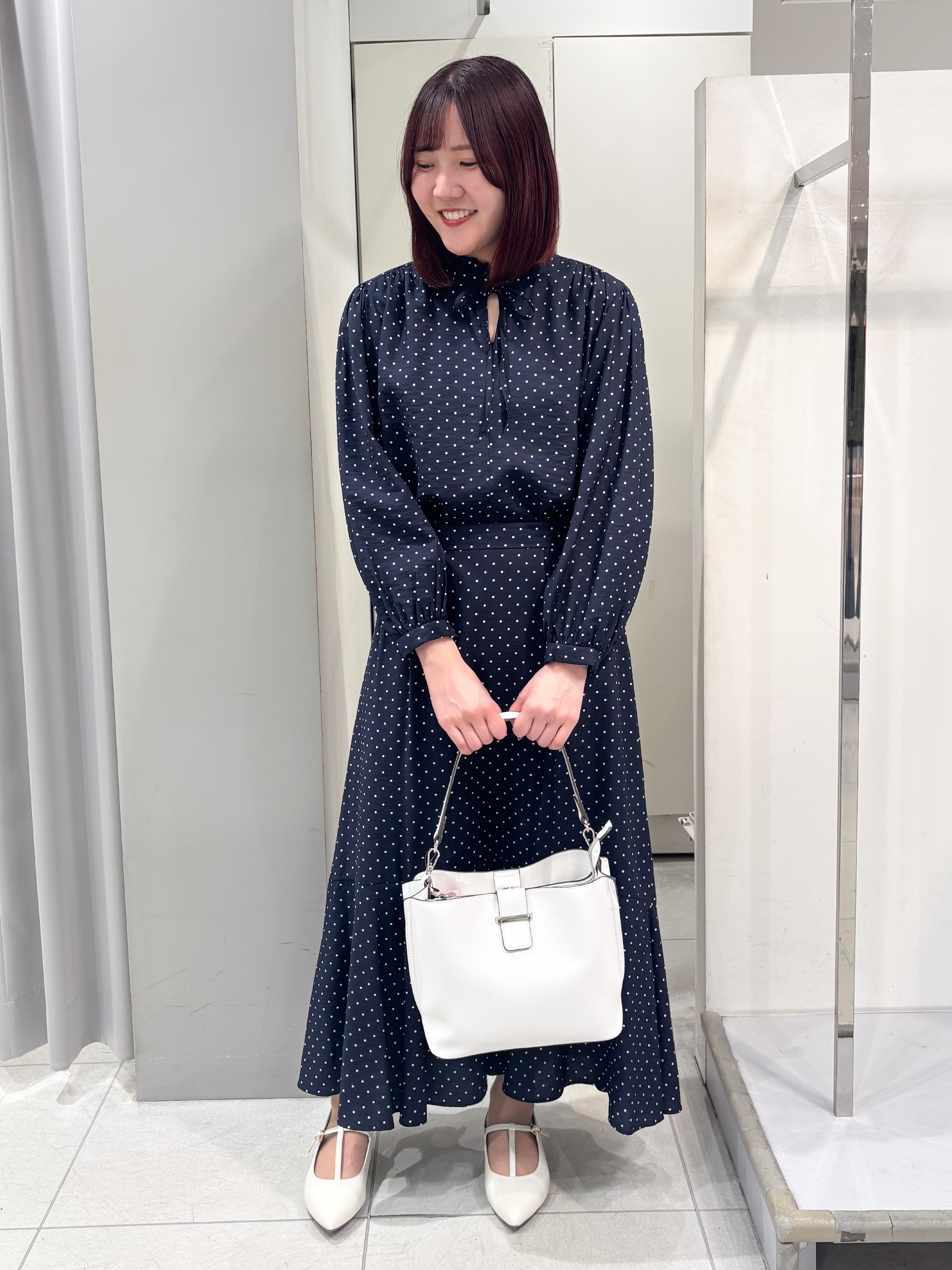 yuiさんの「Reflect｜【セットアップ可】ドット柄ワッシャーブラウス」を使ったコーディネート