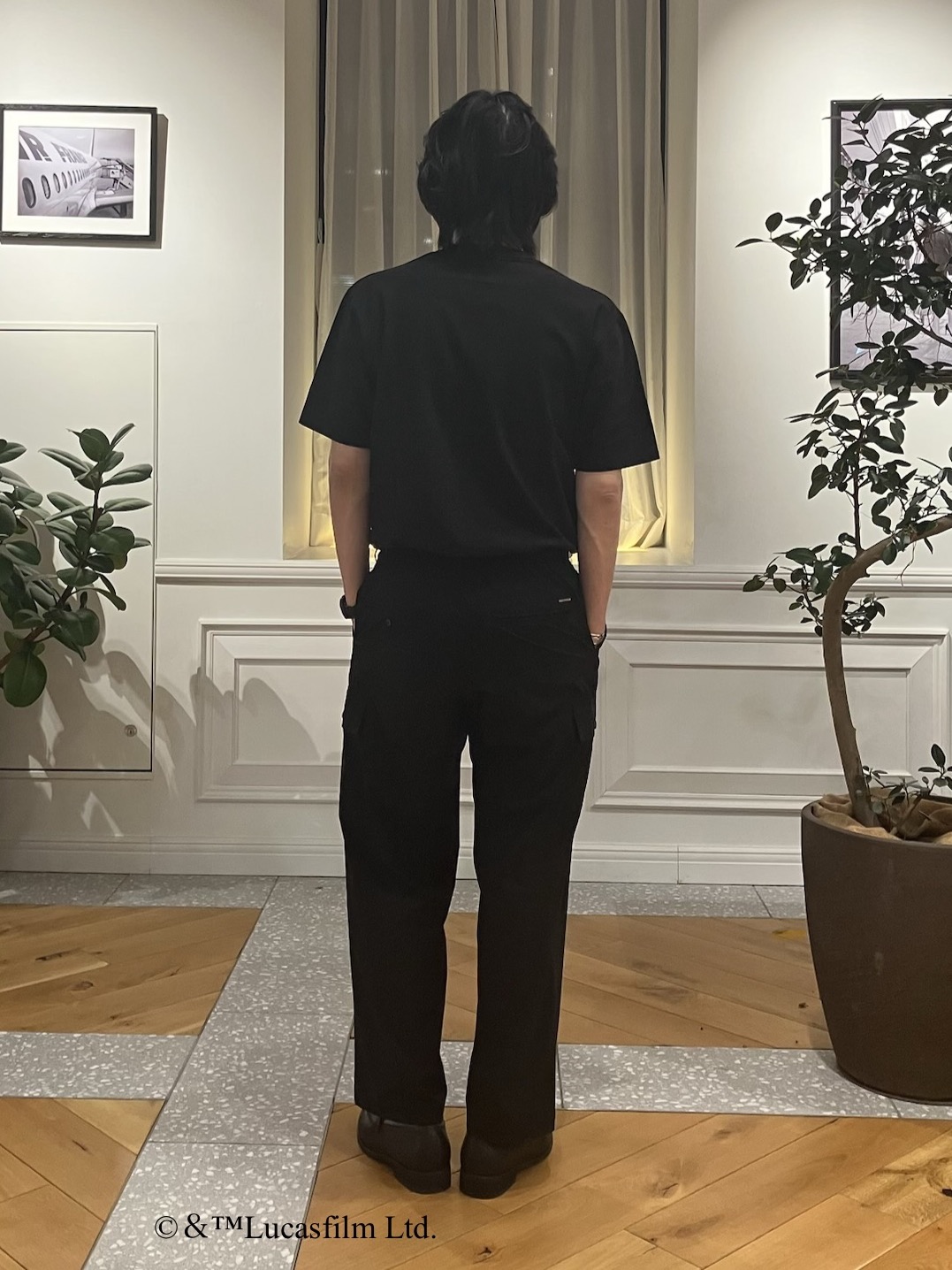 junyaさんの「DRESSTERIOR｜【接触冷感】STAR WARS カプセルグローグTシャツ」を使ったコーディネート