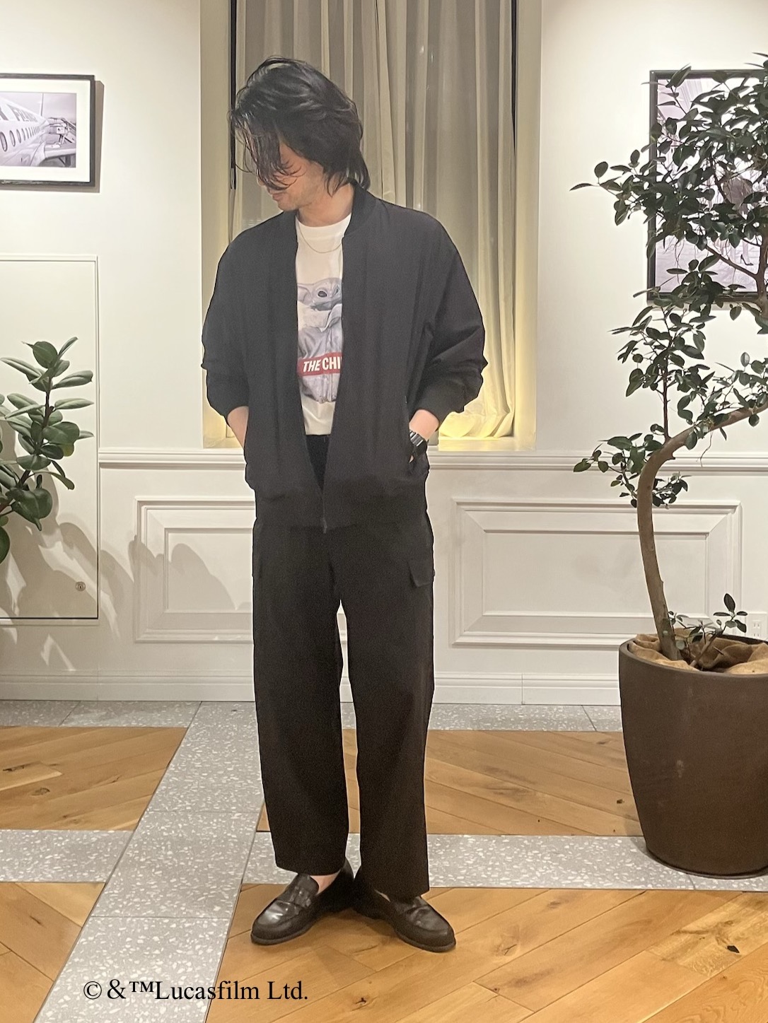 junyaさんの「DRESSTERIOR｜【干場義雅&times;K－3B&times;DRESSTERIOR】ブラックMA－1」を使ったコーディネート