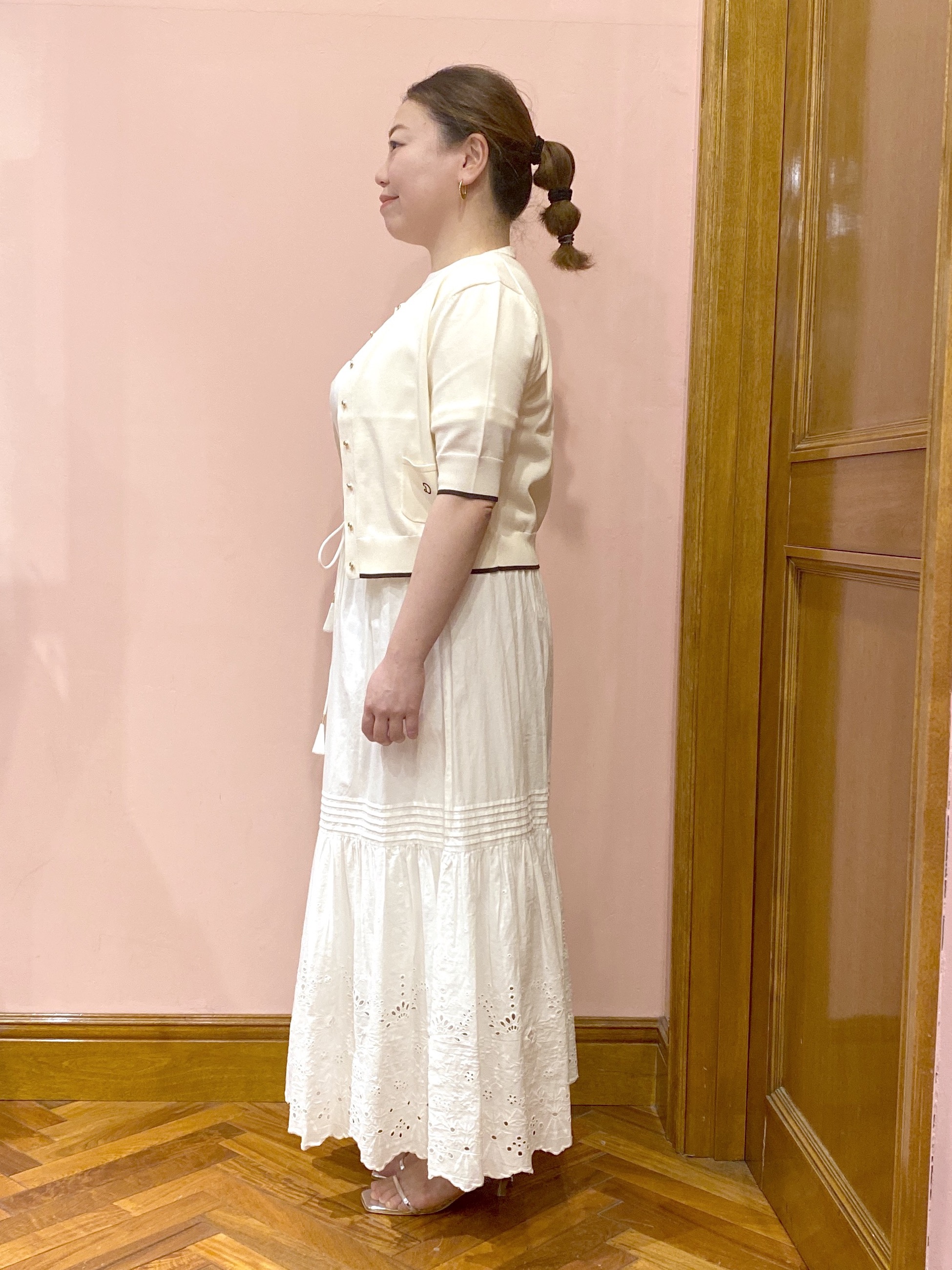 Ayano.Kさんの「DRESSTERIOR｜【UVカット/ウォッシャブル】クールタッチ ニットカーディガン」を使ったコーディネート