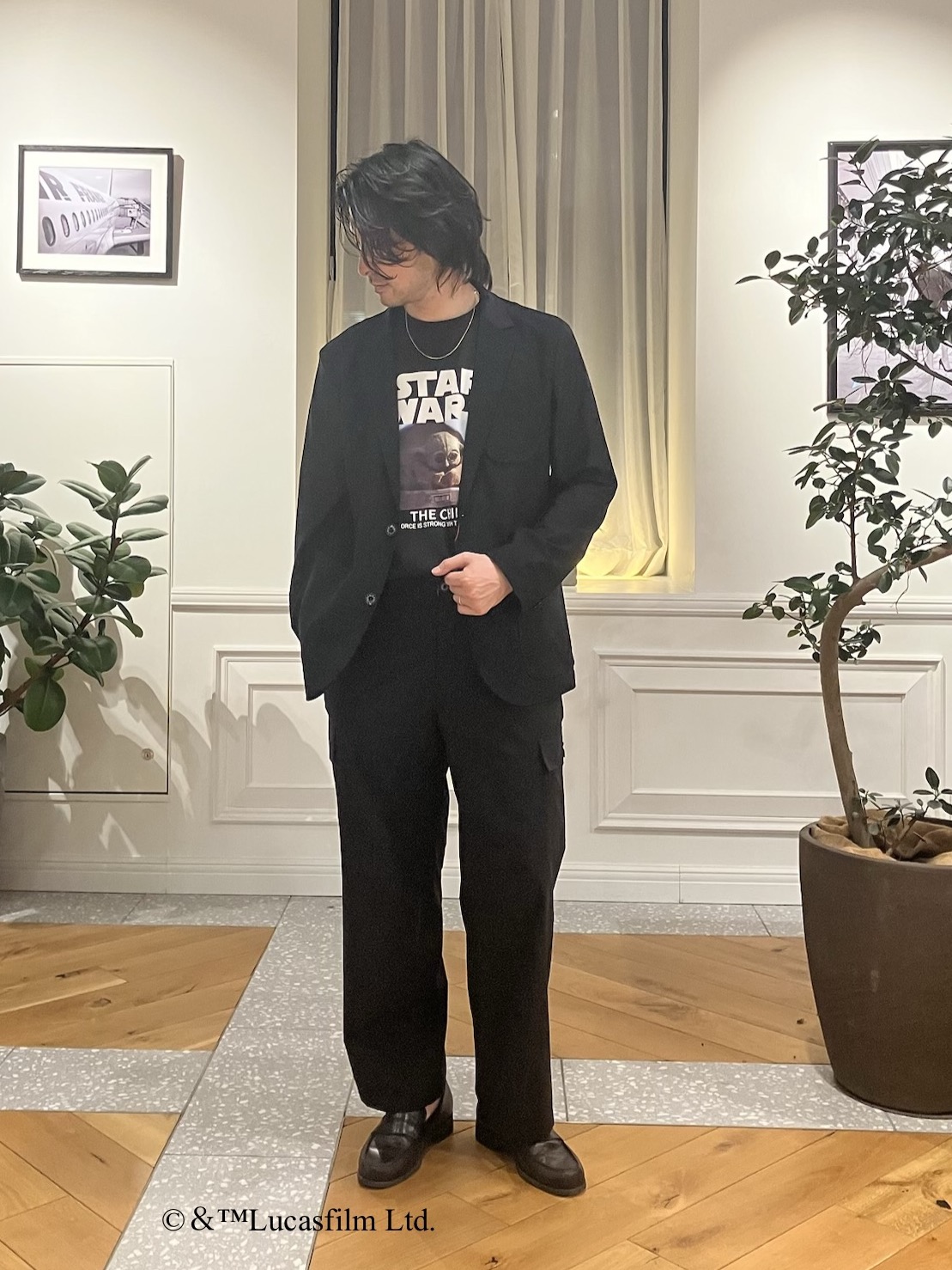 junyaさんの「DRESSTERIOR｜【セットアップ可/接触冷感/UVカット/ウォッシャブル】AIRTOOL クールストレッチジャケット」を使ったコーディネート
