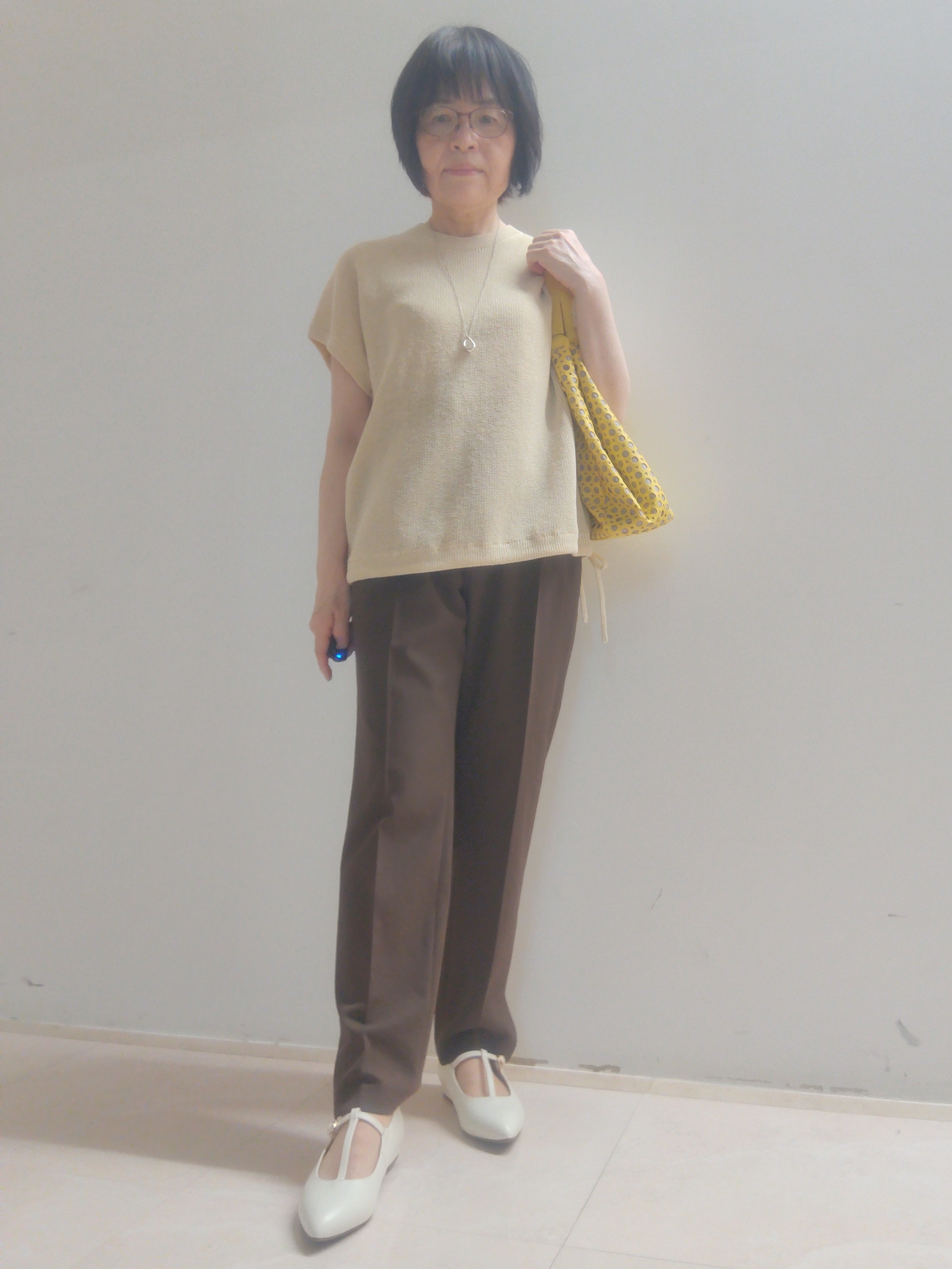 tokuさんの「Reflect｜【レイヤードにおすすめ◎】畦編みフレンチスリーブトップス」を使ったコーディネート