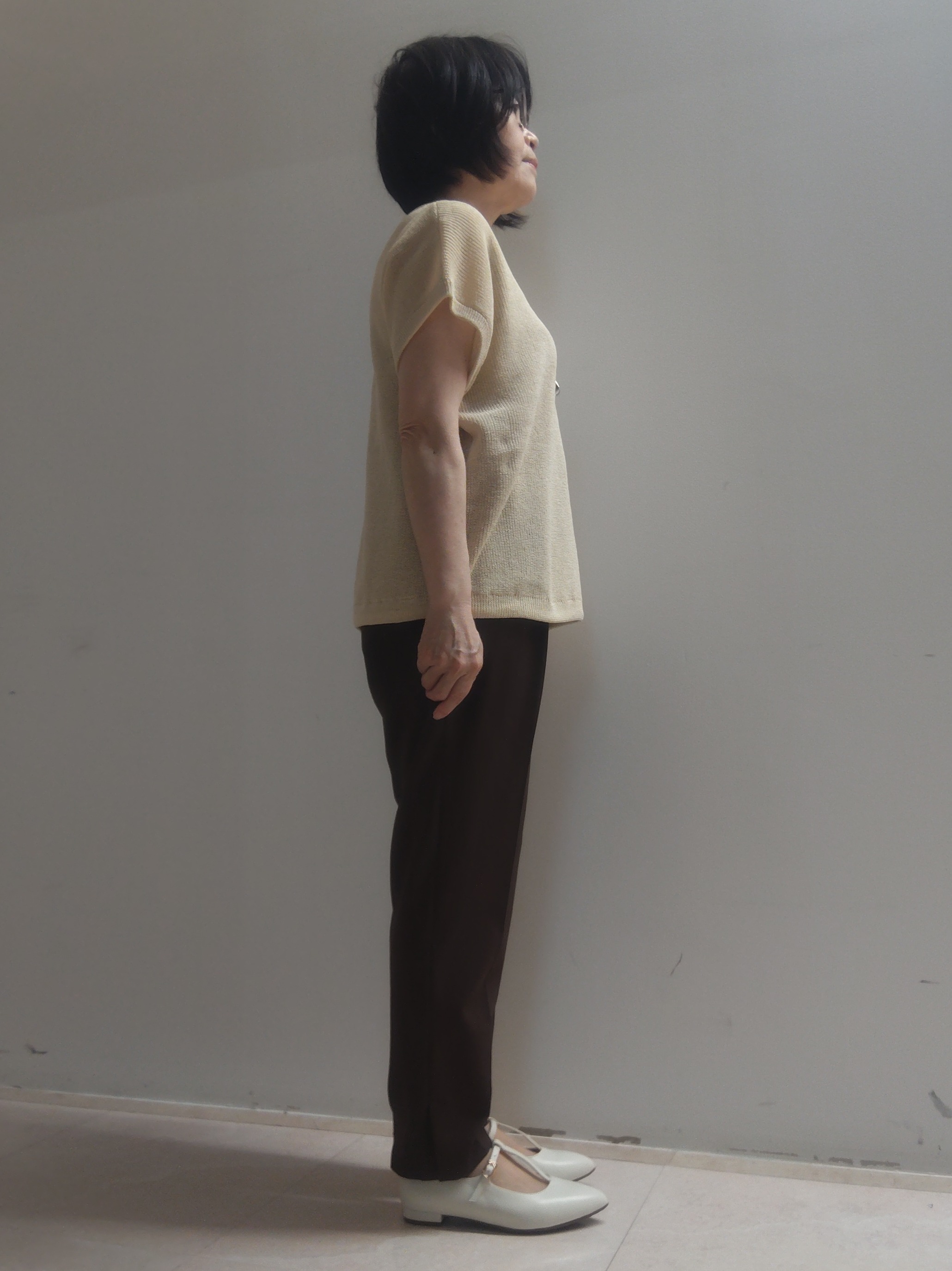 tokuさんの「Reflect｜【レイヤードにおすすめ◎】畦編みフレンチスリーブトップス」を使ったコーディネート