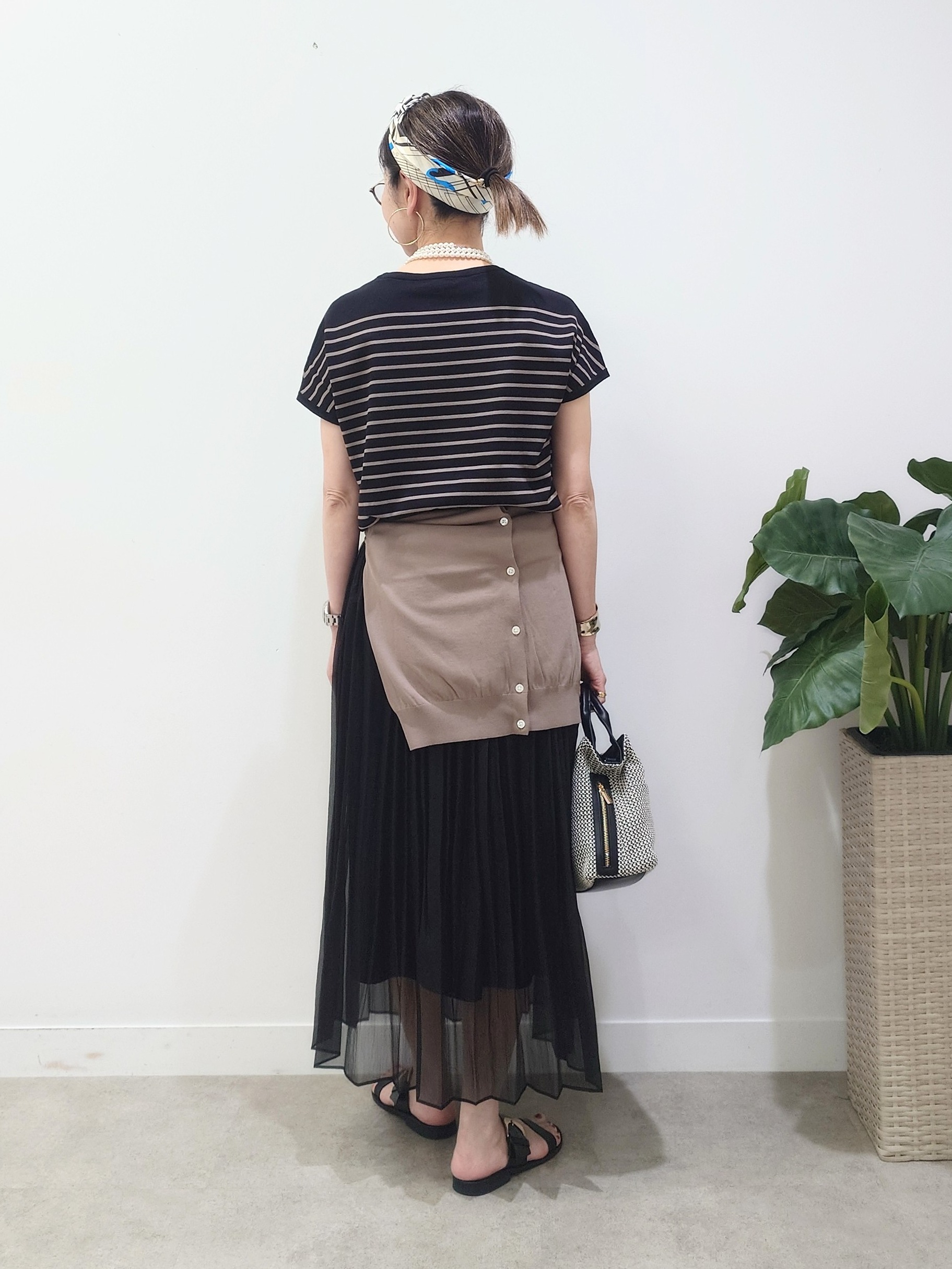 MUTSUKOさんの「UNTITLED｜【9色展開/アンサンブル可/洗える】コットンベーシックニット」を使ったコーディネート