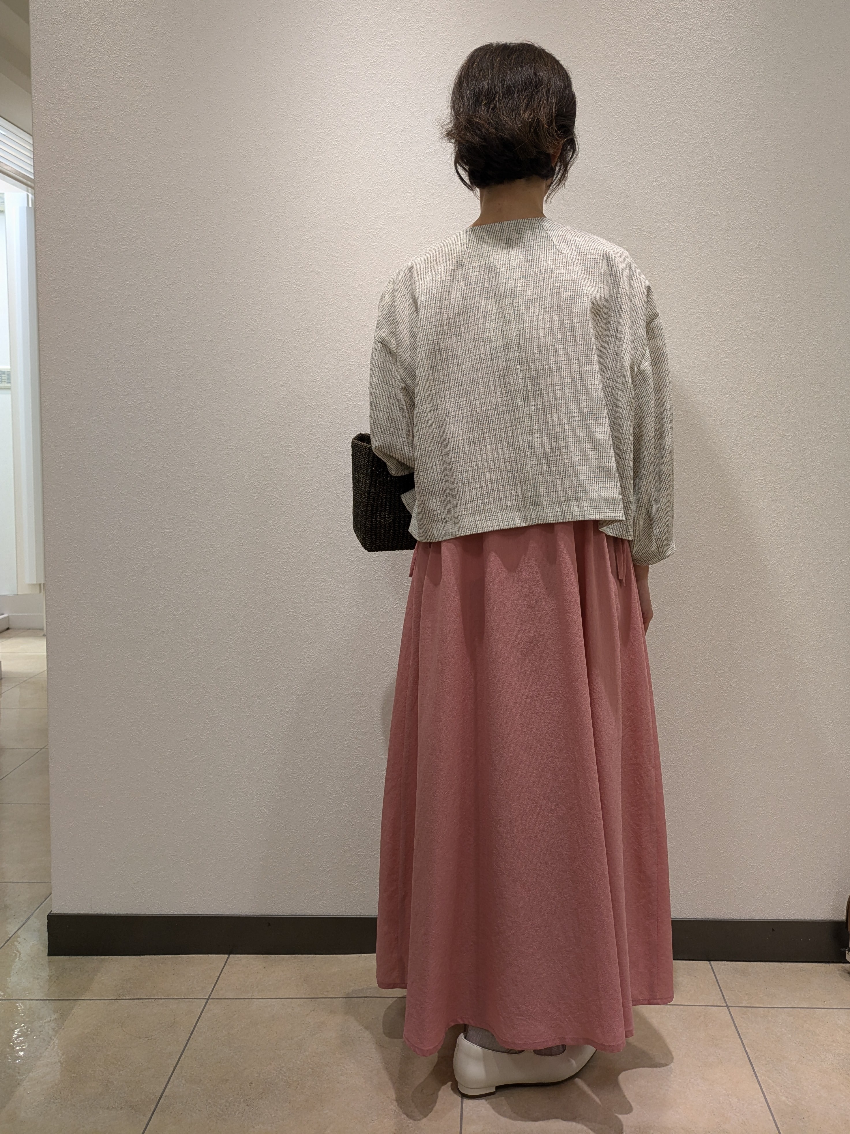 Rumiさんの「Reflect｜【セットアップ可】ツイードノーカラージャケット」を使ったコーディネート
