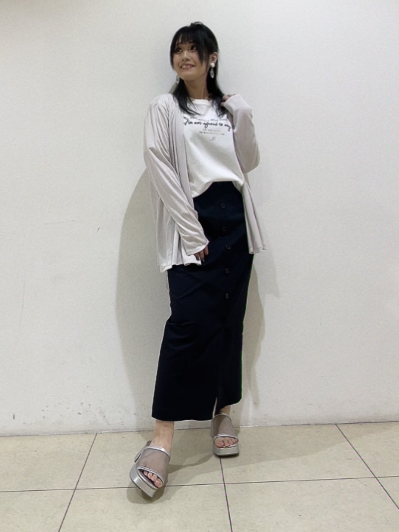 watanabeさんの「UNTITLED｜【接触冷感/UVカット/遮熱機能】フライスジャージカーディガン」を使ったコーディネート