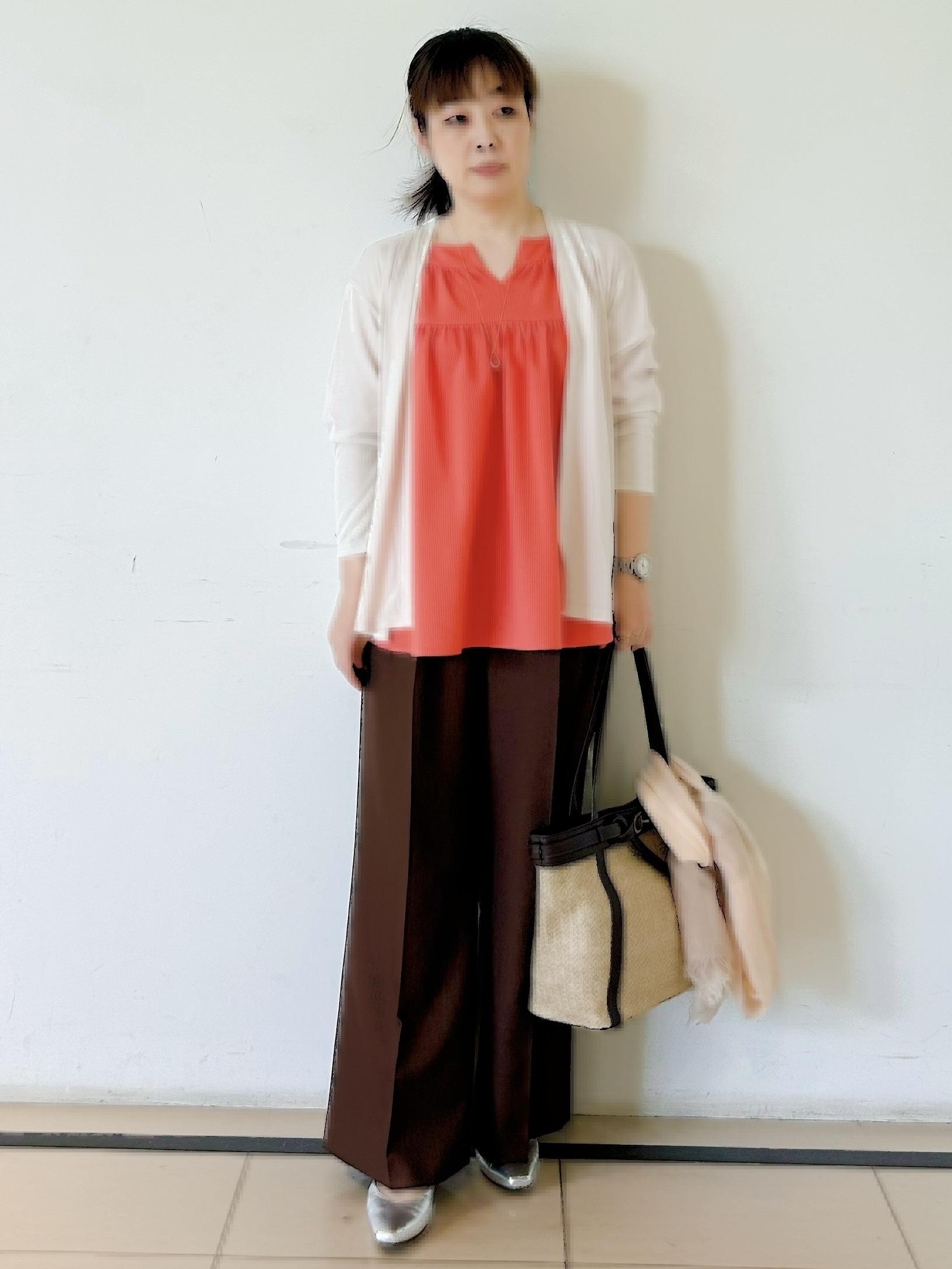 ひーさんの「Reflect｜【UVカット／接触冷感／日除け・エアコン対策に◎】ジャージカーディガン」を使ったコーディネート