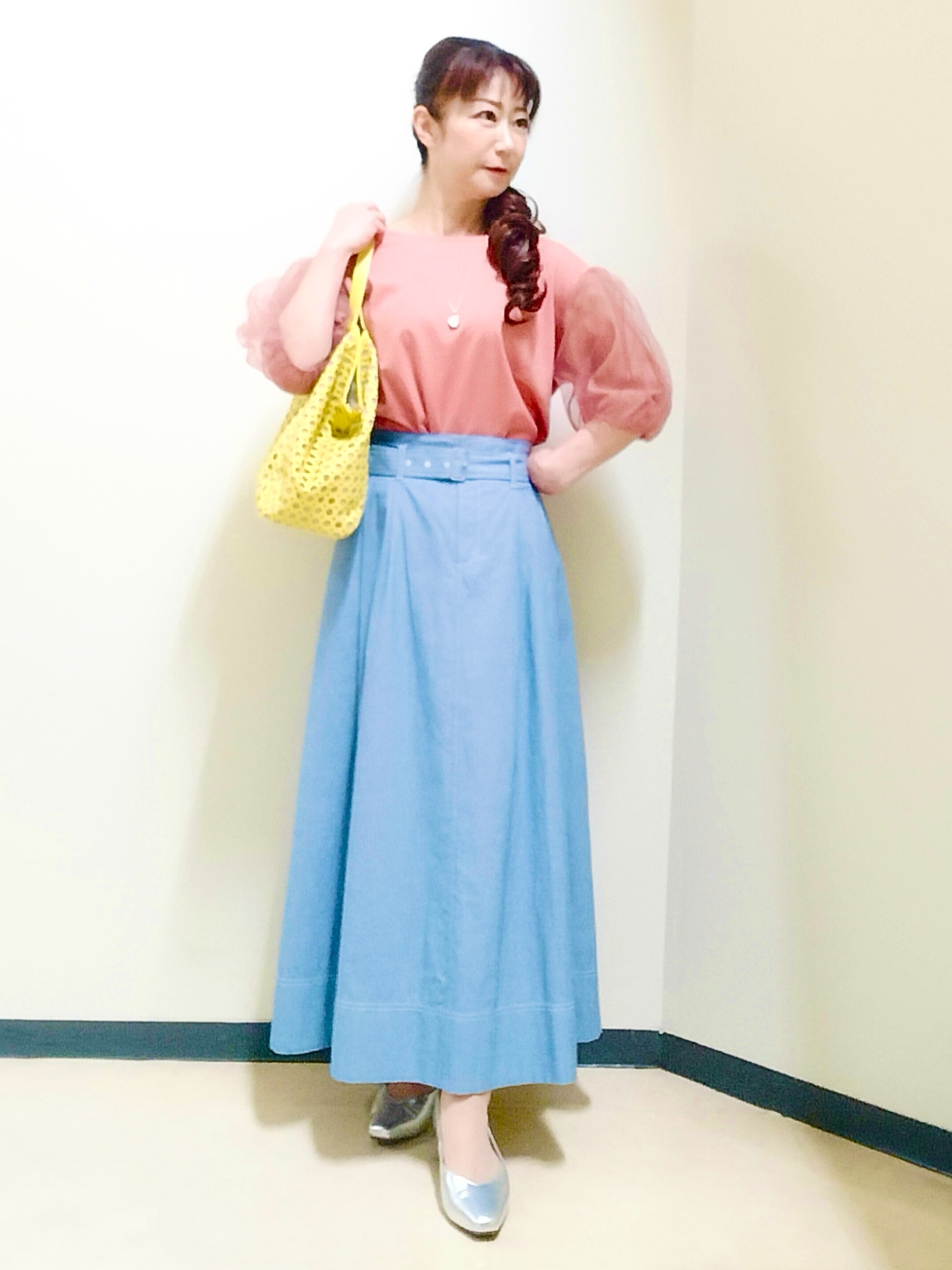 花さんの「Reflect｜フロントファスナーシアーブルゾン」を使ったコーディネート