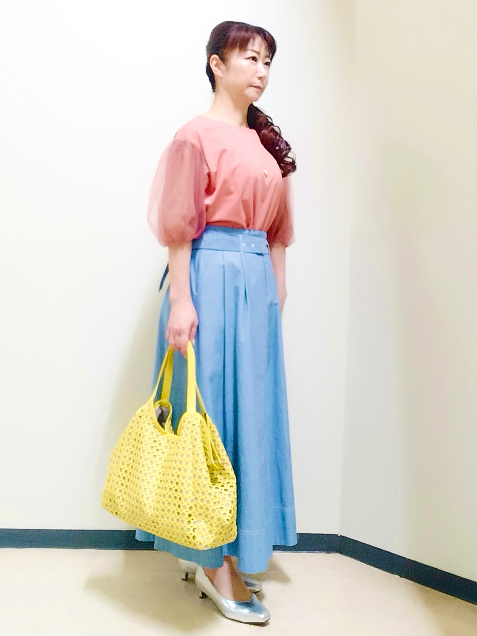 花さんの「Reflect｜フロントファスナーシアーブルゾン」を使ったコーディネート