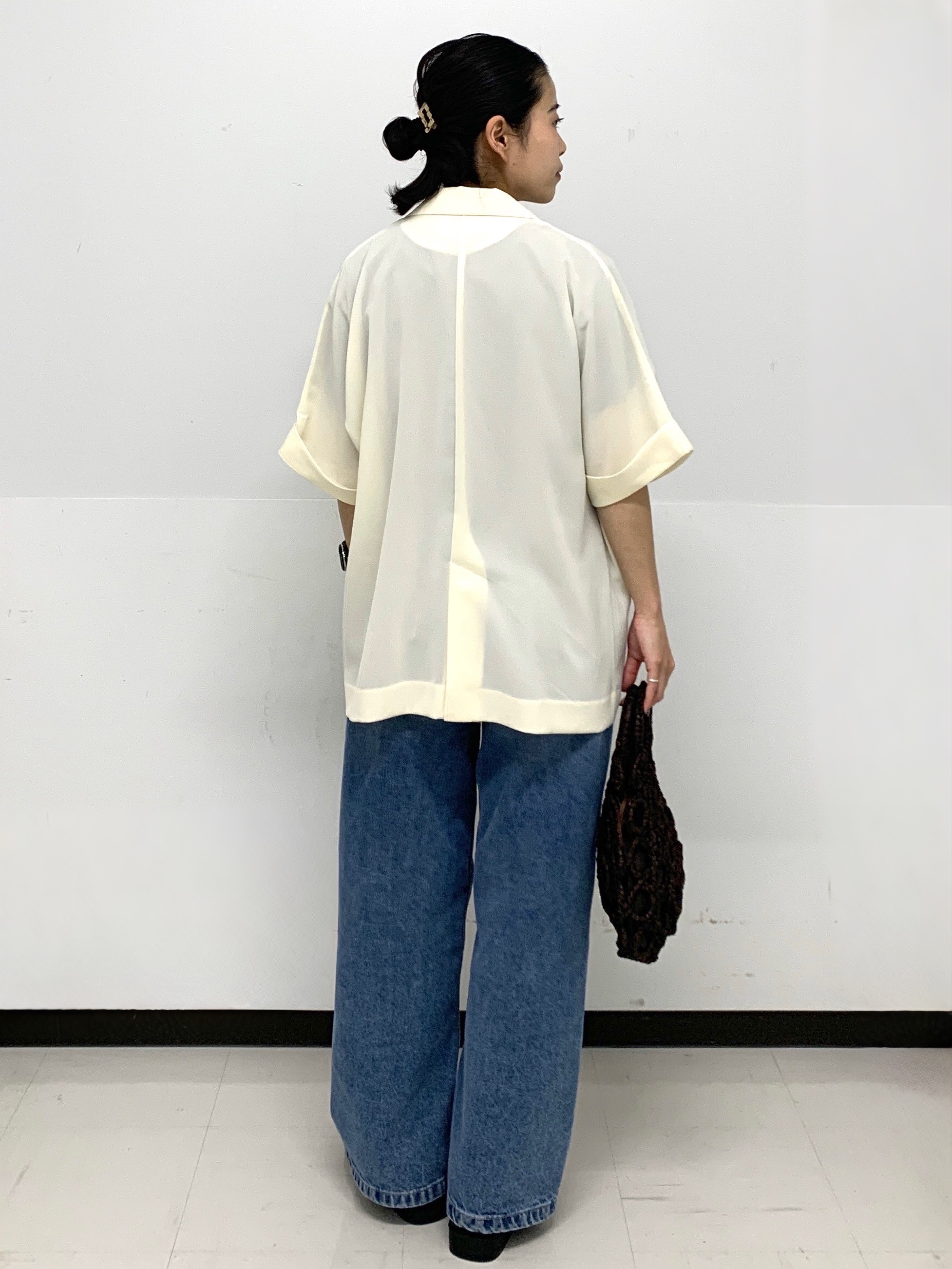 づっきーさんの「OPAQUE.CLIP｜【接触冷感／吸水速乾／防シワ】リネンライクテーラードジャケット《洗濯機OK》」を使ったコーディネート