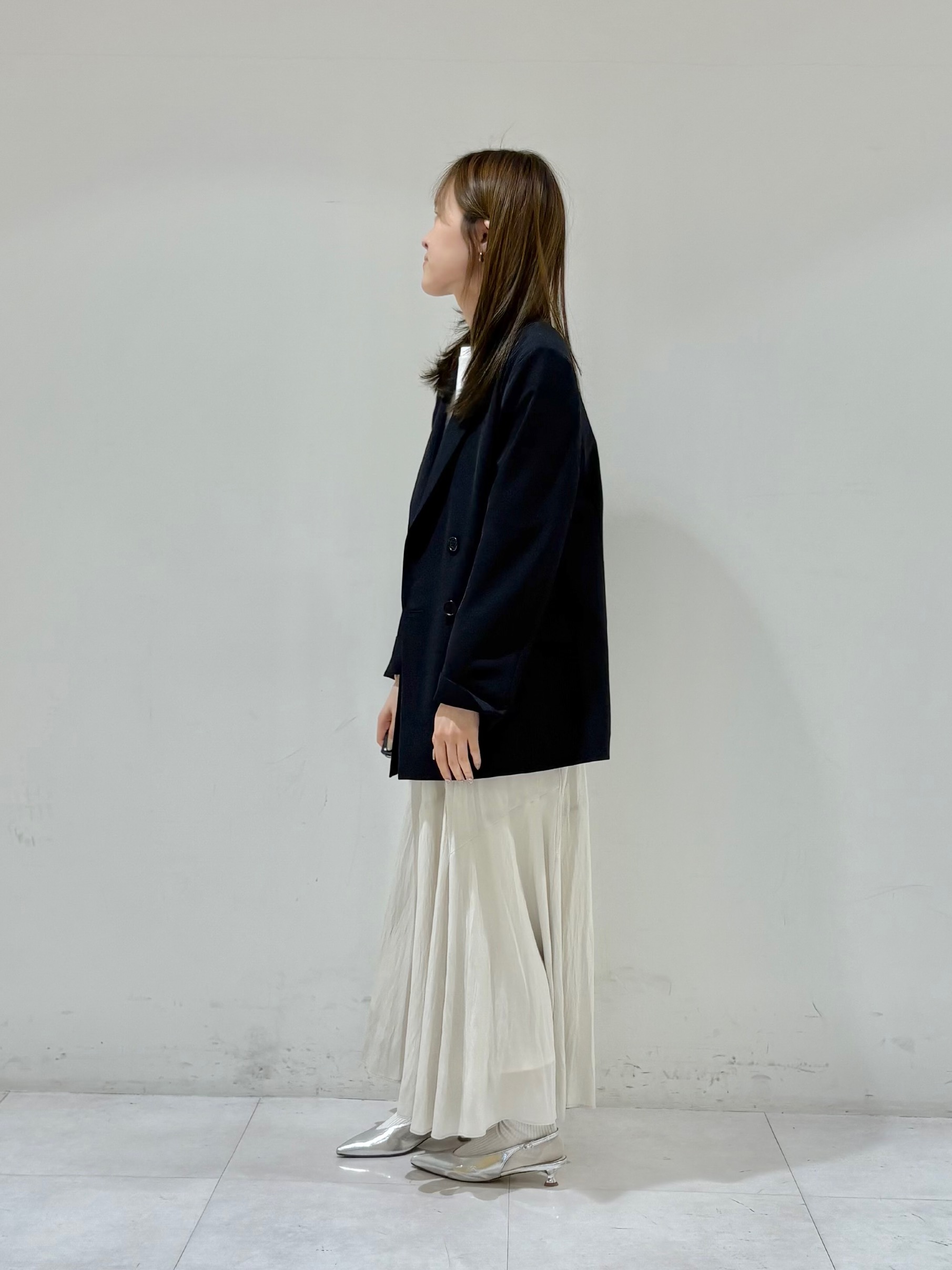 kyokaさんの「UNTITLED｜【洗える/ストレッチ性】ダブルブレストジャケット」を使ったコーディネート