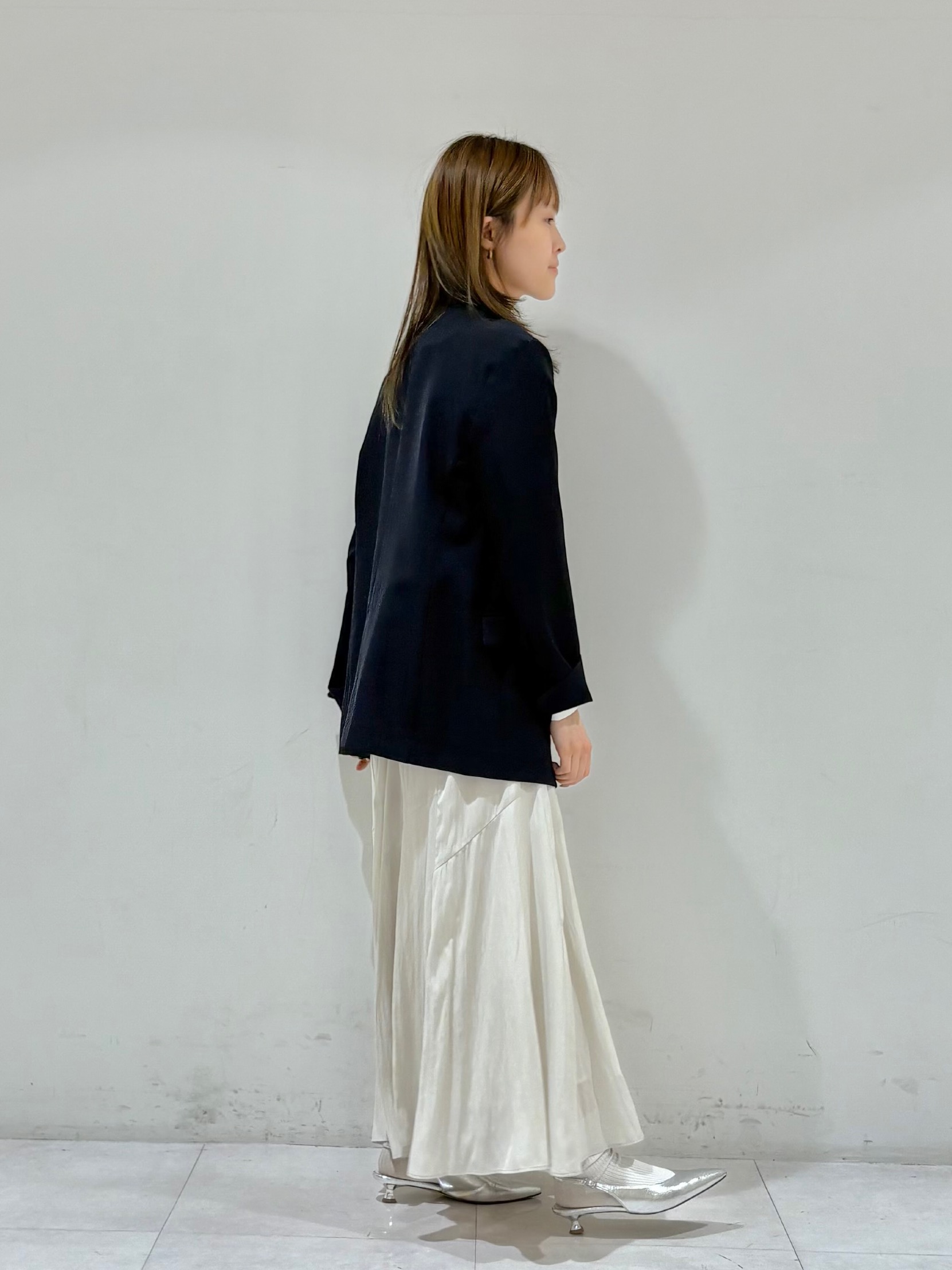 kyokaさんの「UNTITLED｜【洗える/ストレッチ性】ダブルブレストジャケット」を使ったコーディネート
