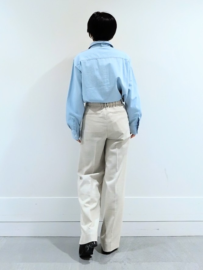 ミズタさんの「UNTITLED｜【セットアップ可/ボウタイ】ライトウェイトデニムブラウス」を使ったコーディネート