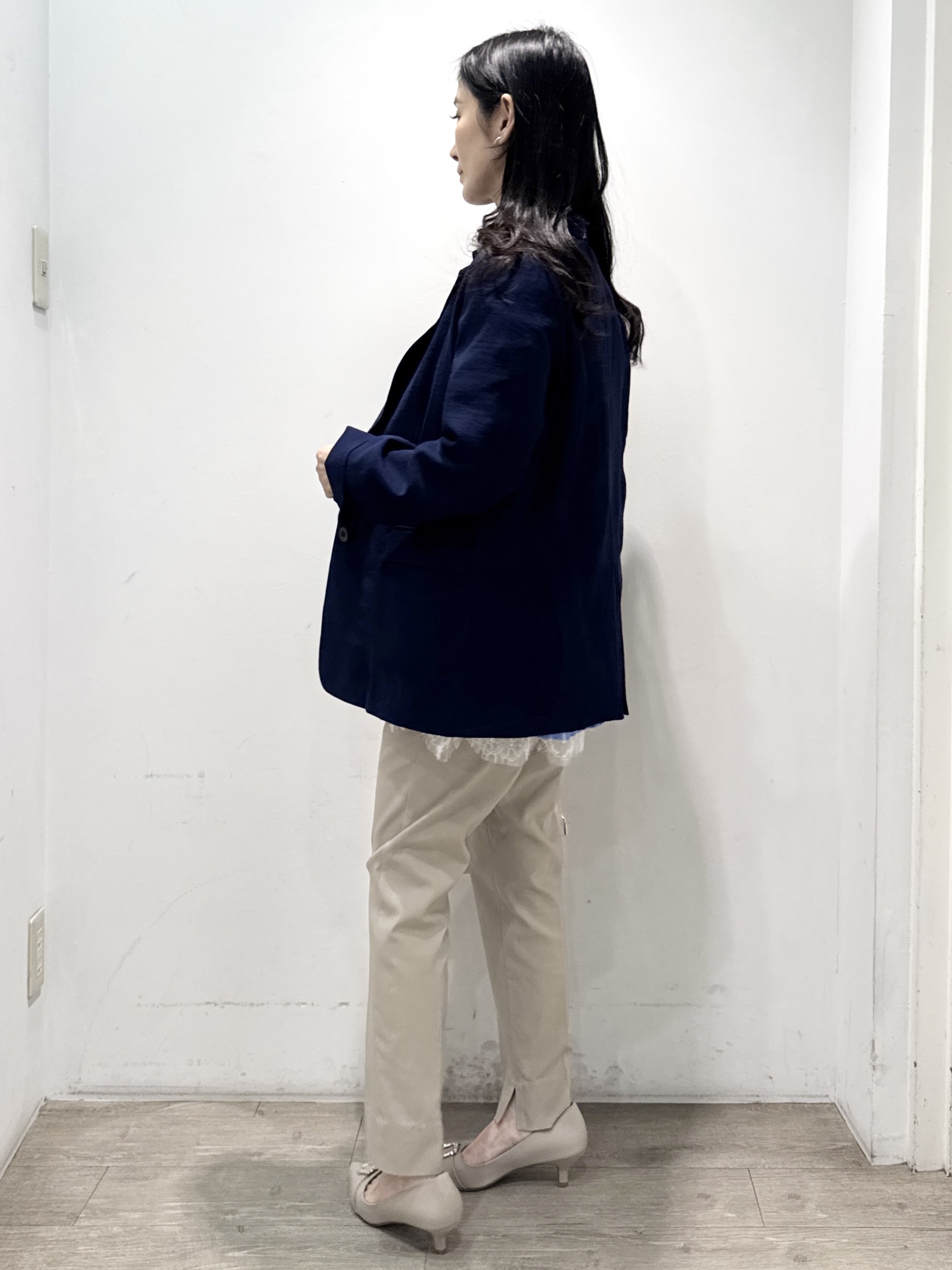 yuicciさんの「OPAQUE.CLIP｜シングルテーラードジャケット【洗える／裏地なし】」を使ったコーディネート