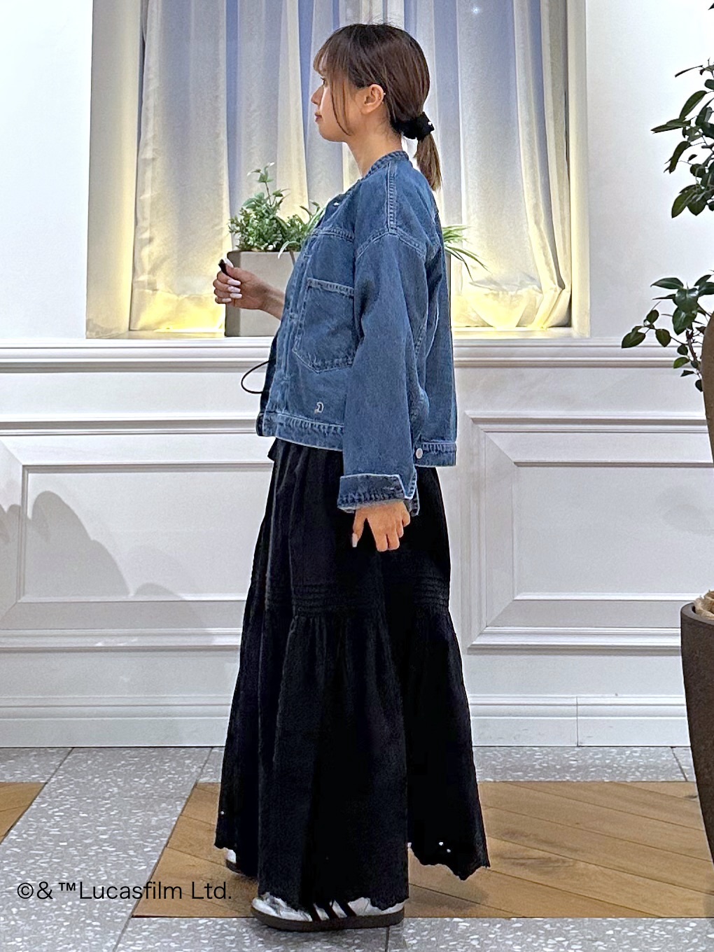 なべこさんの「DRESSTERIOR｜【ウォッシャブル】ヴィンテージバンドカラーGジャン」を使ったコーディネート