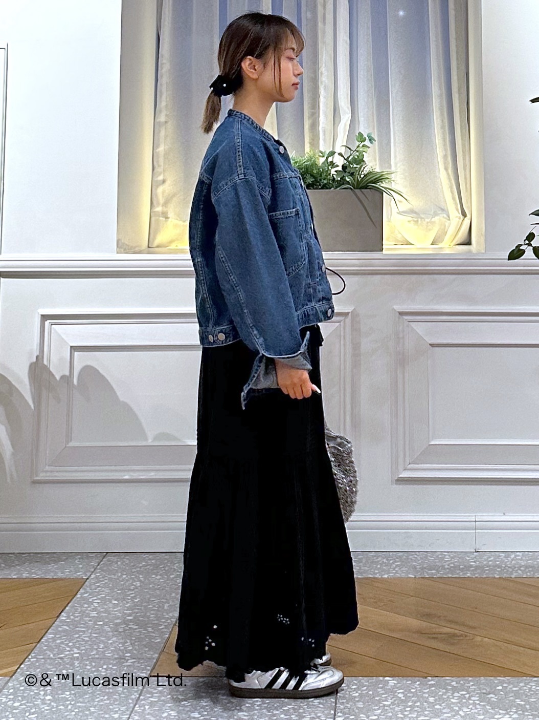 なべこさんの「DRESSTERIOR｜【ウォッシャブル】ヴィンテージバンドカラーGジャン」を使ったコーディネート