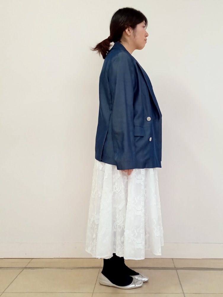 emiさんの「DRESSTERIOR｜【otonaMUSE5月号掲載/セットアップ可】テンセルデニムダブルジャケット」を使ったコーディネート