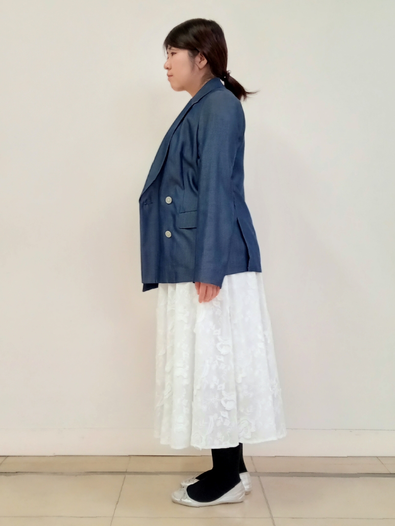 emiさんの「DRESSTERIOR｜【otonaMUSE5月号掲載/セットアップ可】テンセルデニムダブルジャケット」を使ったコーディネート